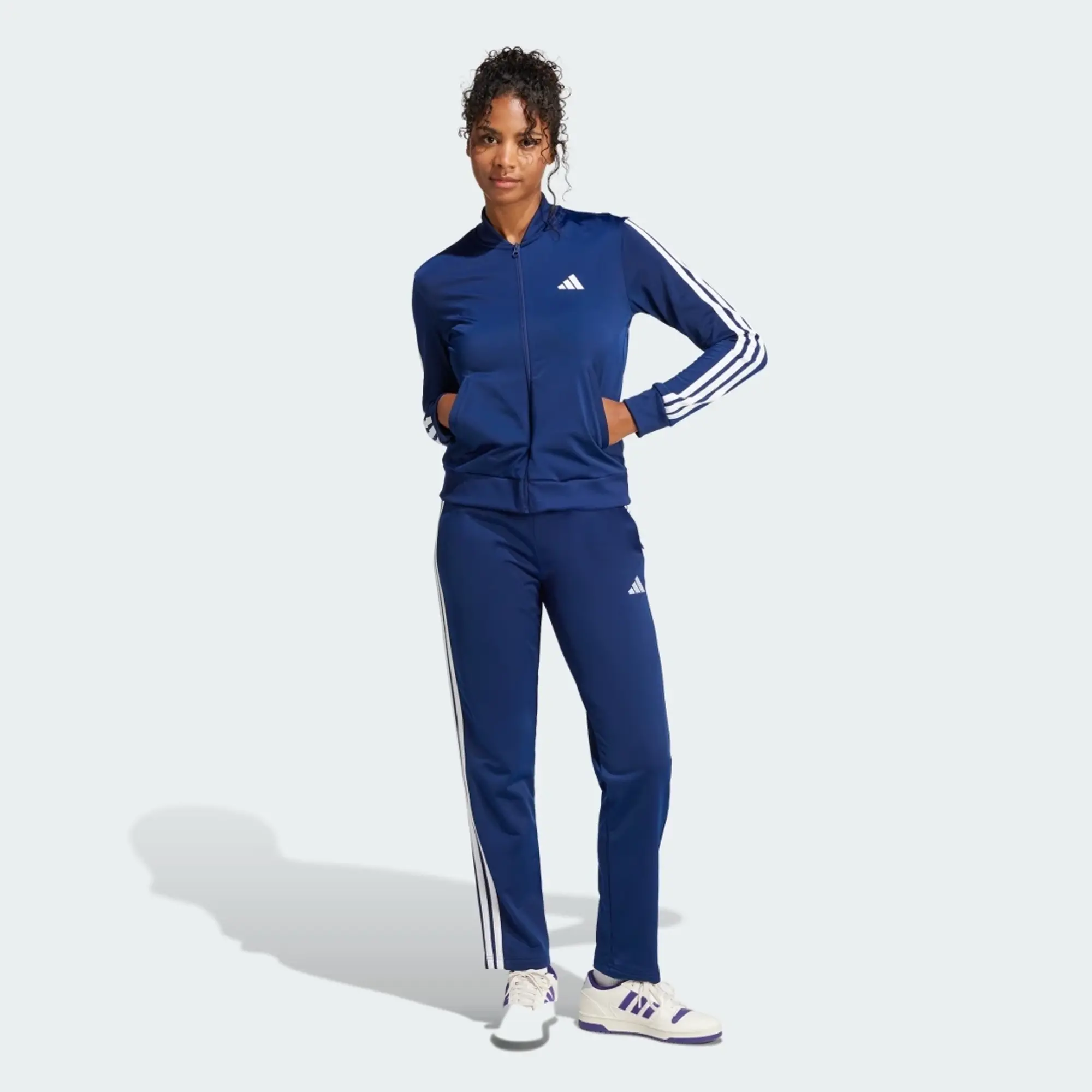 adidas Women Essentials 3 Stripes Track Suit