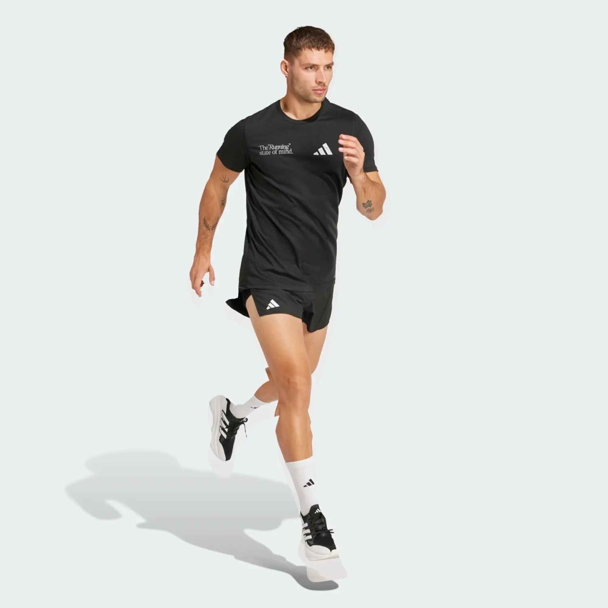 Adidas Performance Ultimate Metallic Graphic Tee In Black