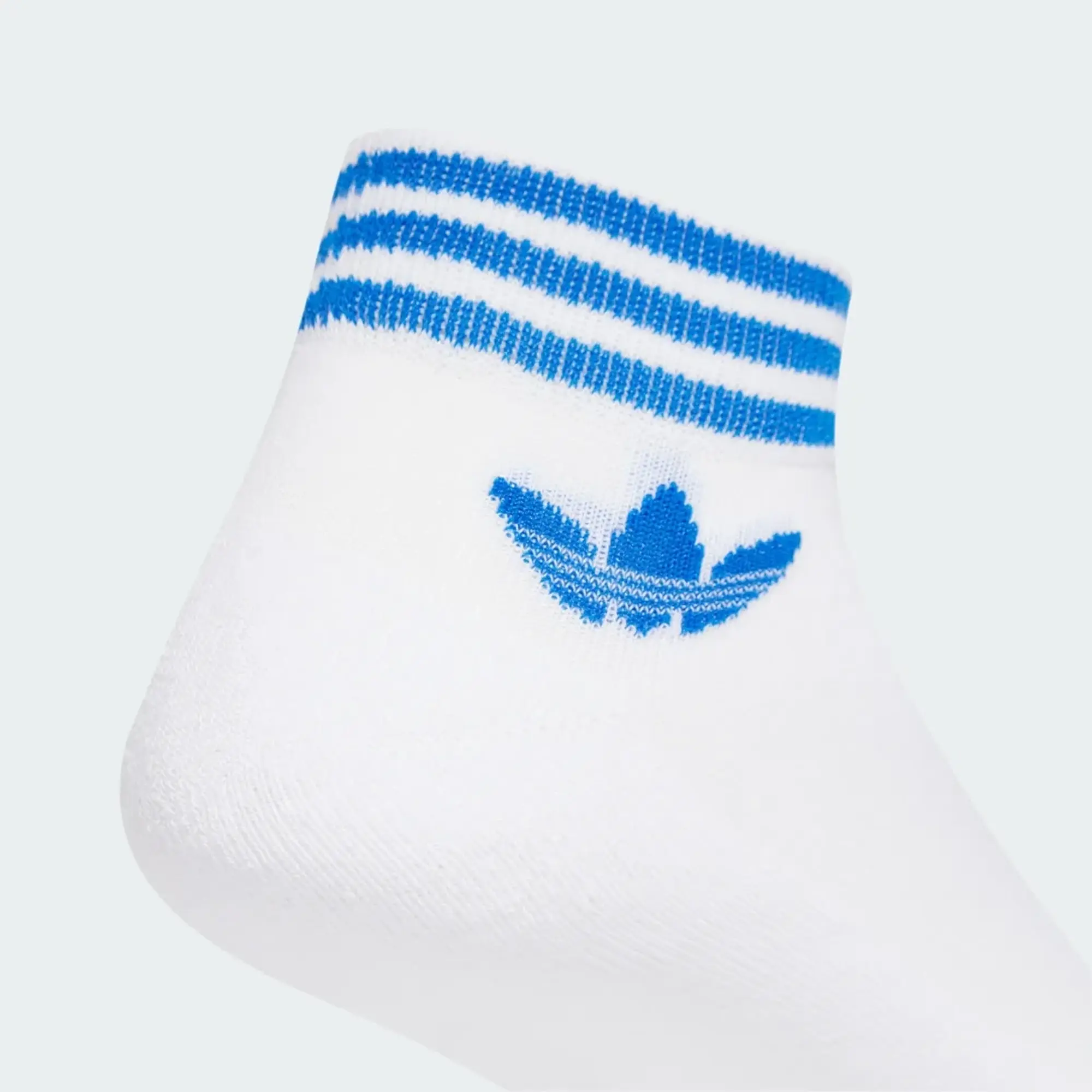 Adidas Island Club Trefoil Ankle Socks 3-Pack White/ Better Scarlet/ Blue/ Green 35-38