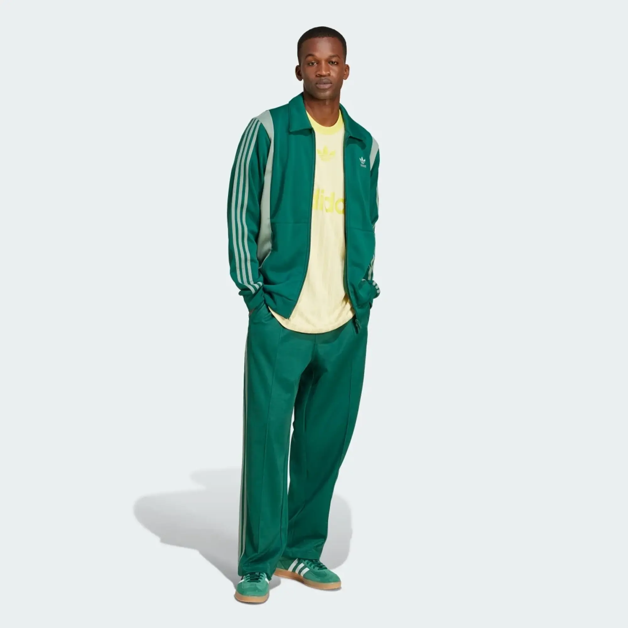 adidas Originals Adicolor Baggy Firebird Track Pants, Green