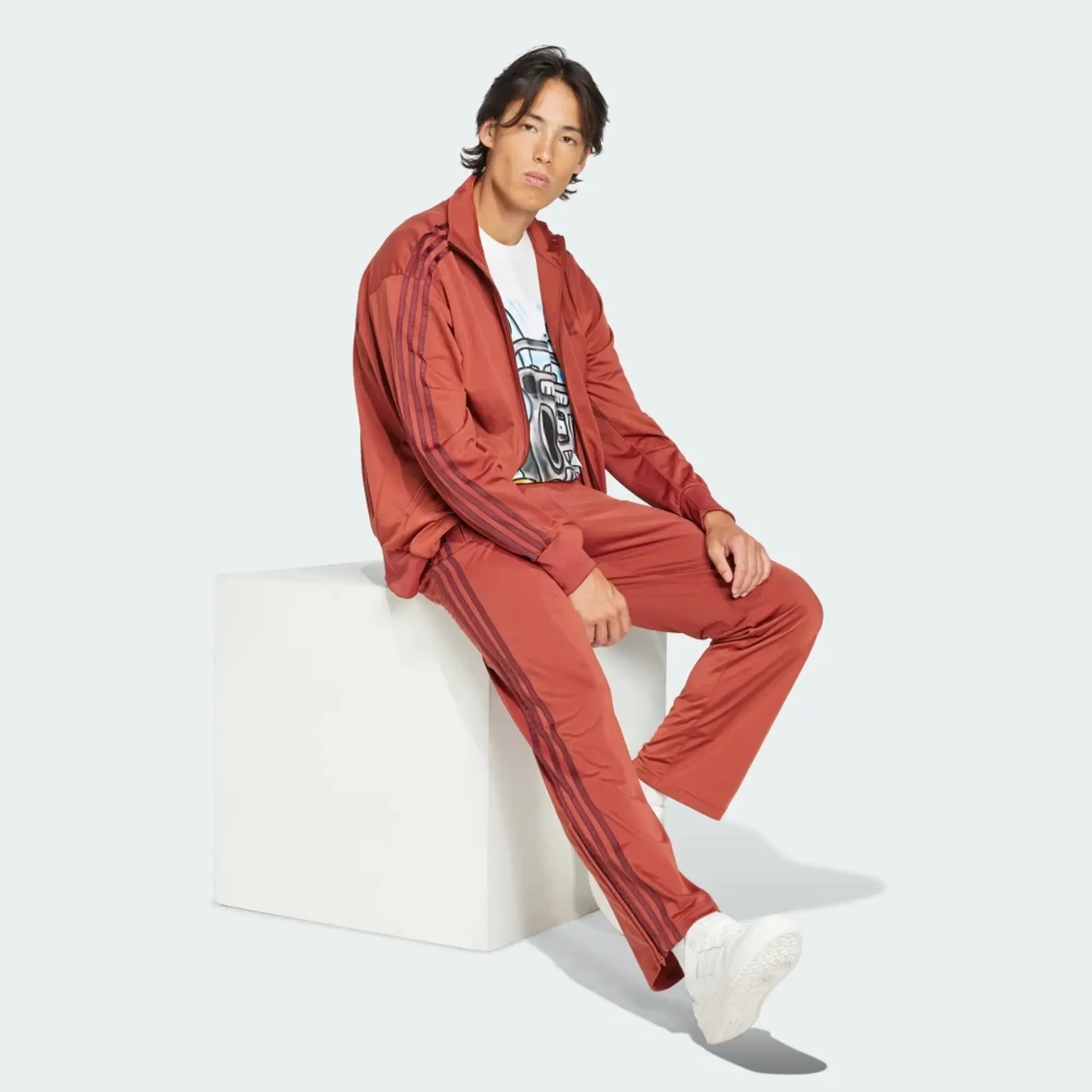 adidas Originals Adicolor Classics Firebird Track Pants, Red