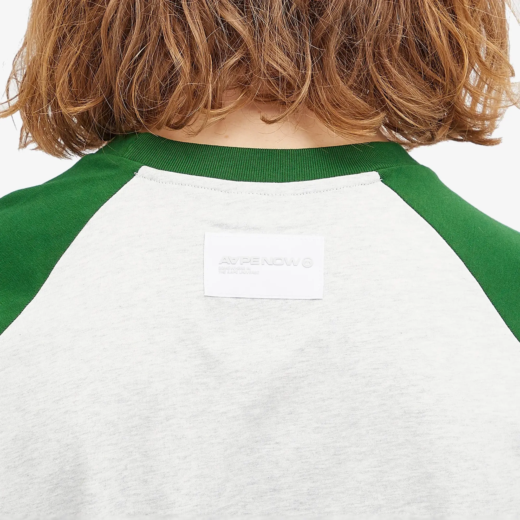 A Bathing Ape AAPE Now Raglan Long Sleeve T-Shirt Green