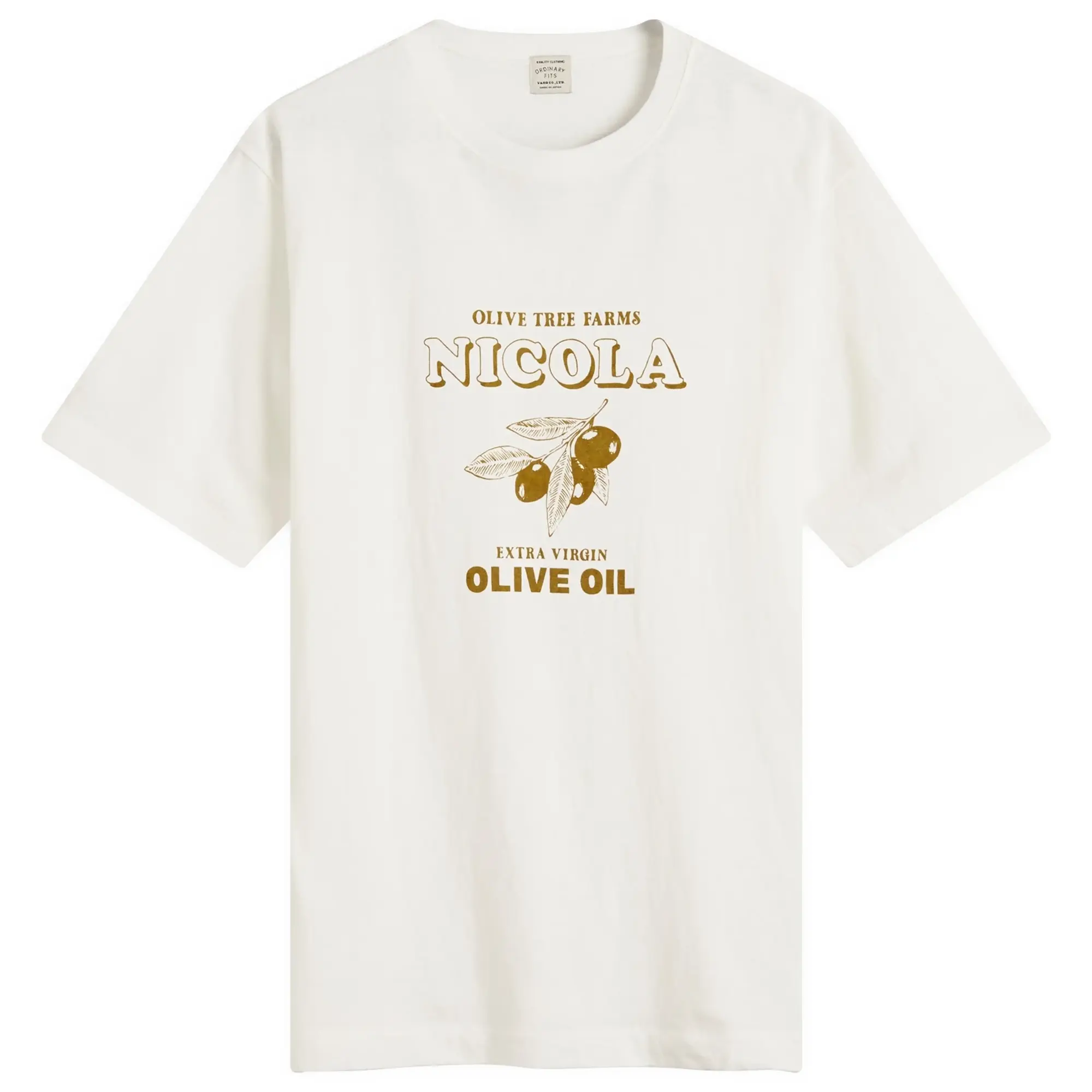 Ordinary Fits Men's Nicola Printed T-Shirt Off-White