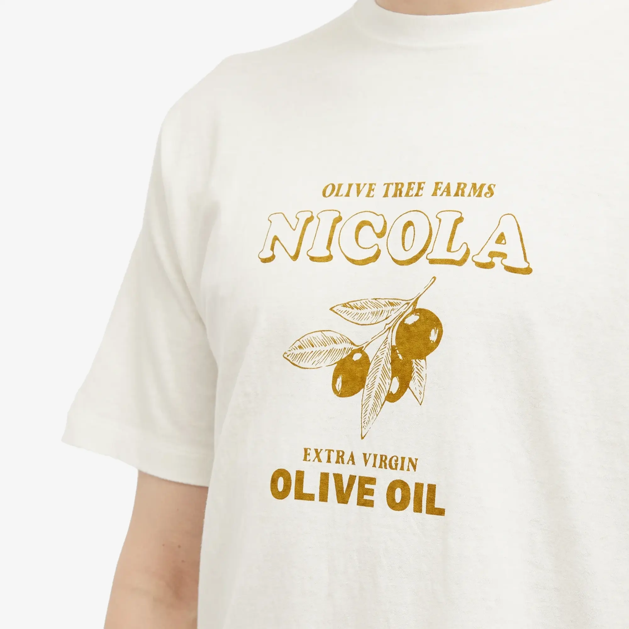 Ordinary Fits Men's Nicola Printed T-Shirt Off-White