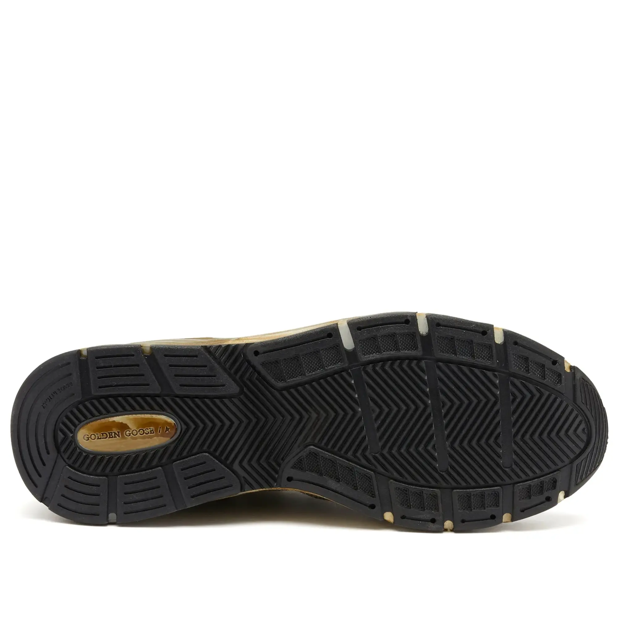 Golden Goose Men's Running Dad Sneaker Black/ Silver/Khaki
