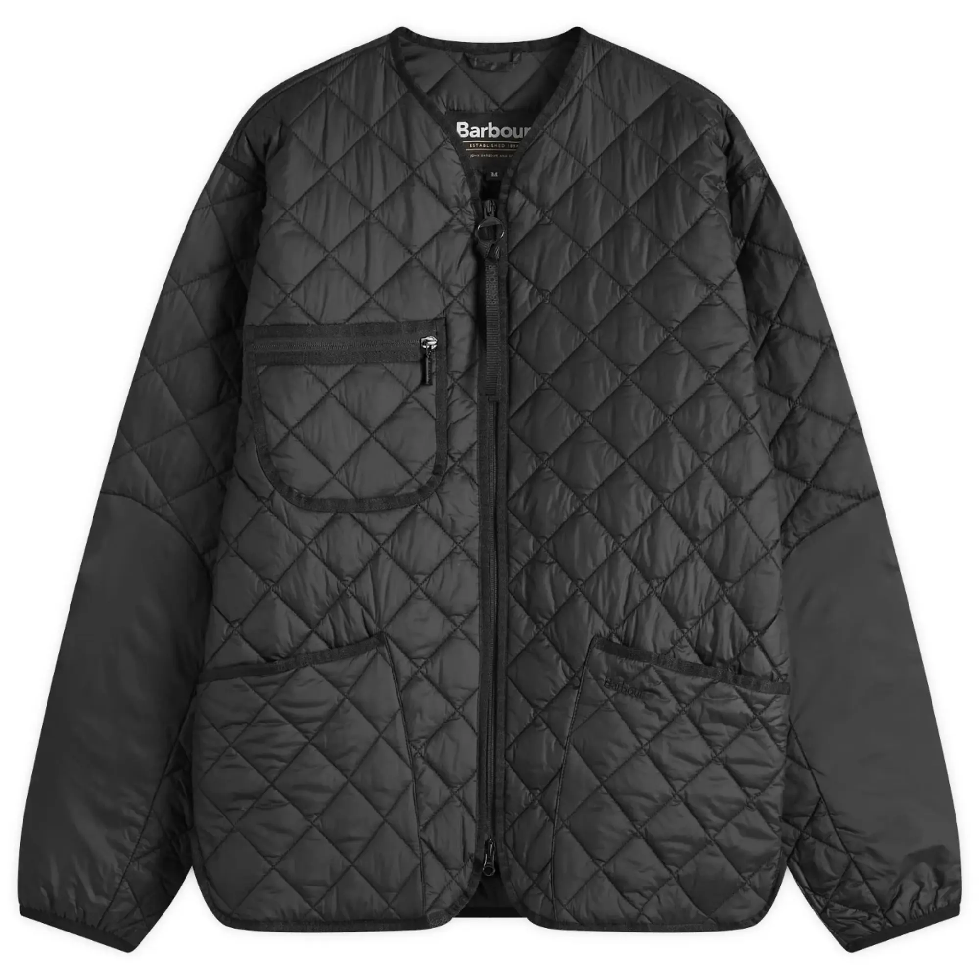 Barbour Men's Heritage + Liddesdale Liner Quilt Jacket Black