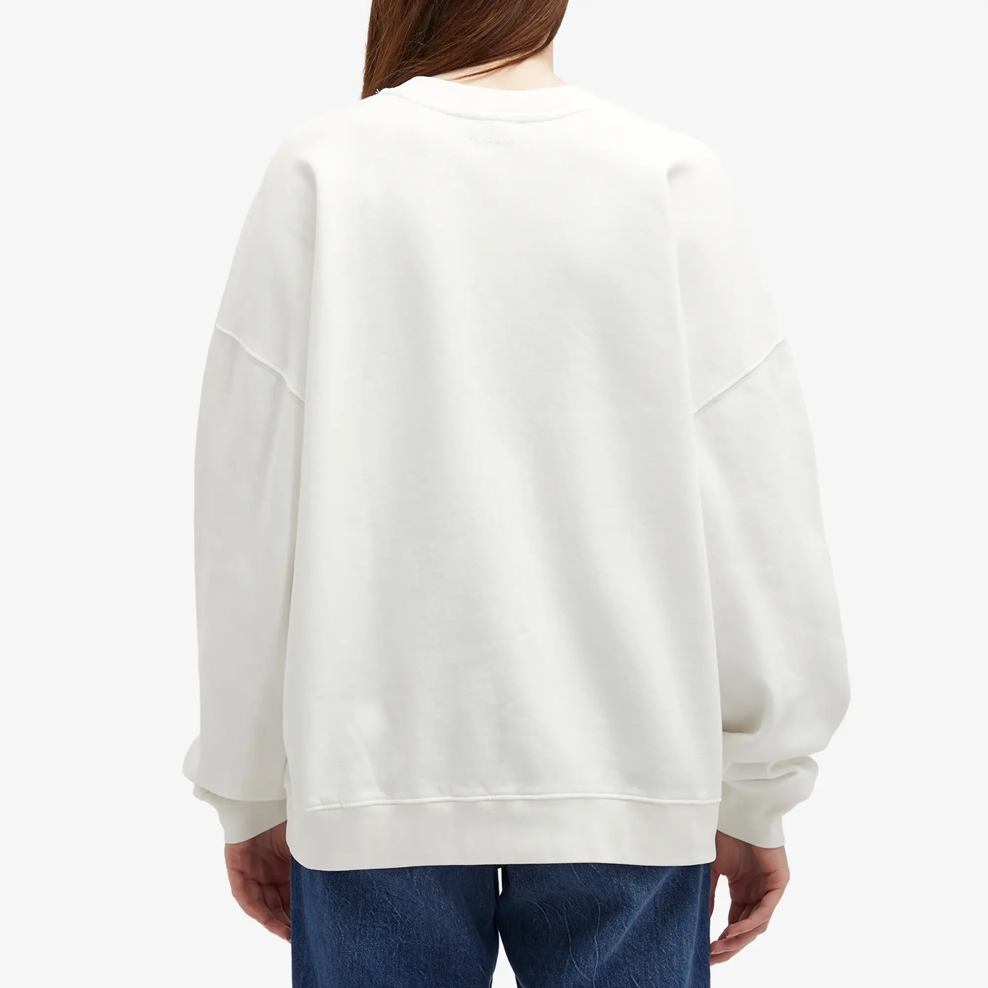 Anine Bing Women's Miles Oversized Letterman Sweatshirt Off White