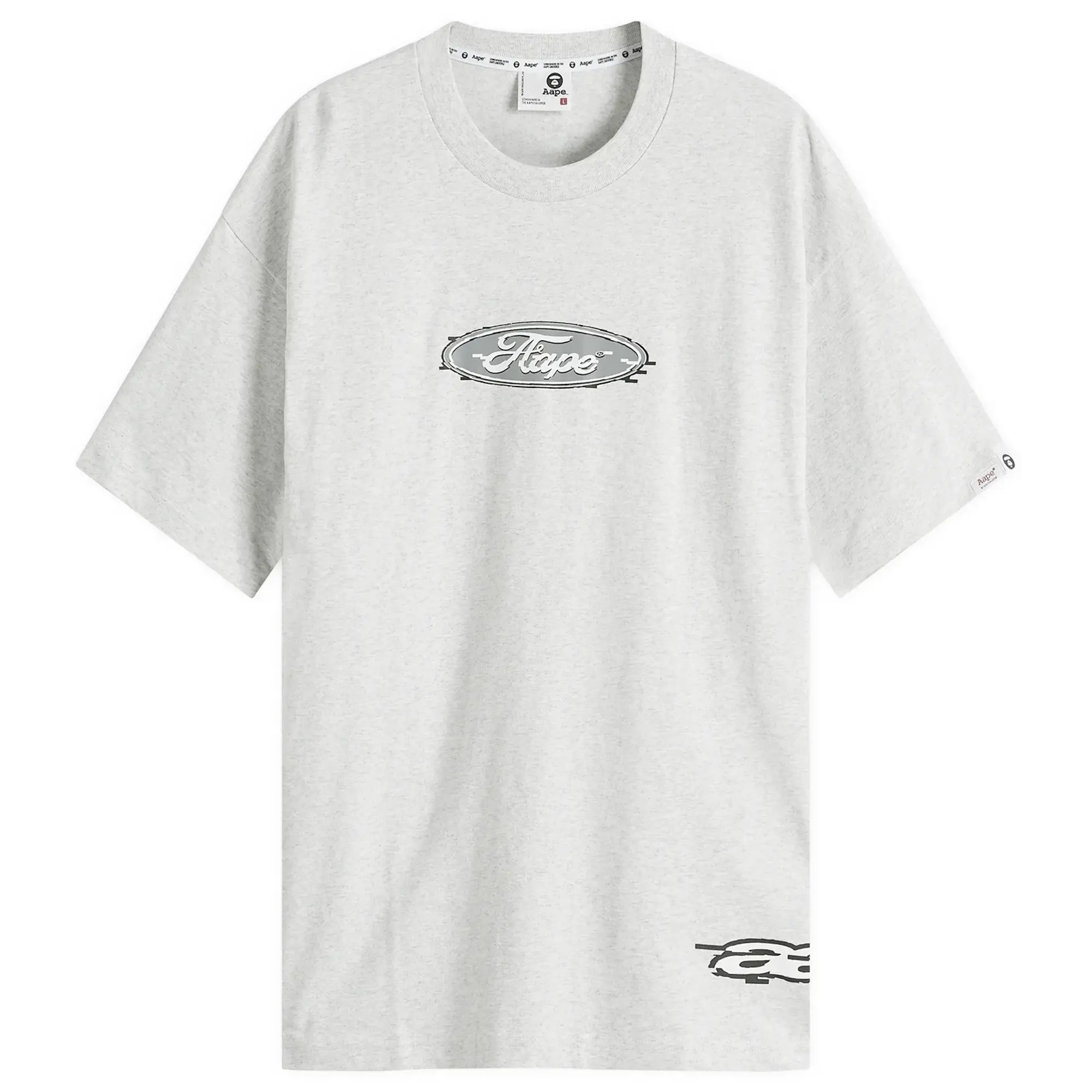 A Bathing Ape AAPE Racing T-Shirt Heather White