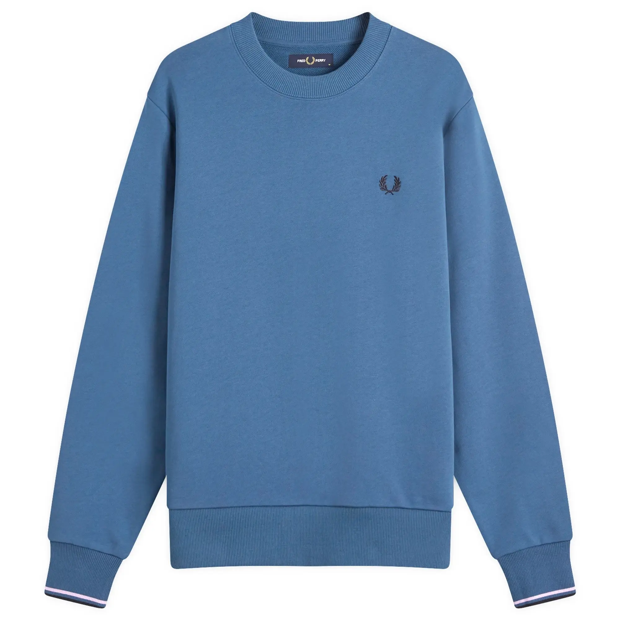 Fred Perry Men's Crew Sweatshirt Midnight Blue/Ultraviolet/Navy