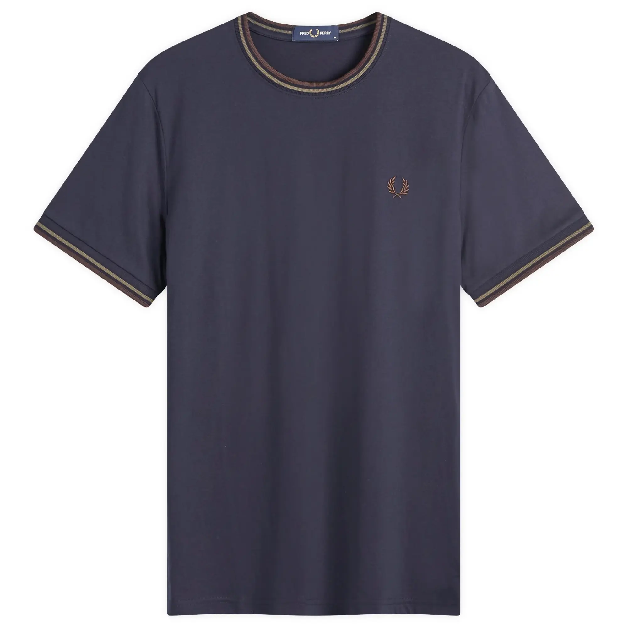 Fred Perry Twin Tipped T-Shirt In Navy