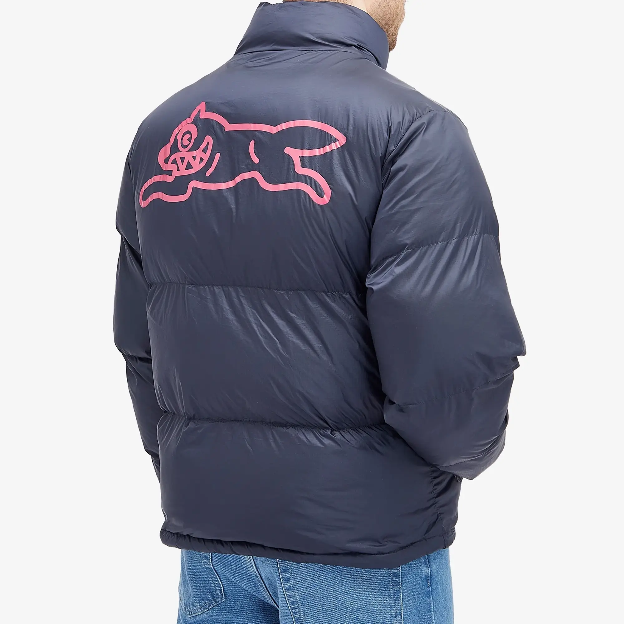 ICECREAM Men's Running Dog Puffer Jacket Navy