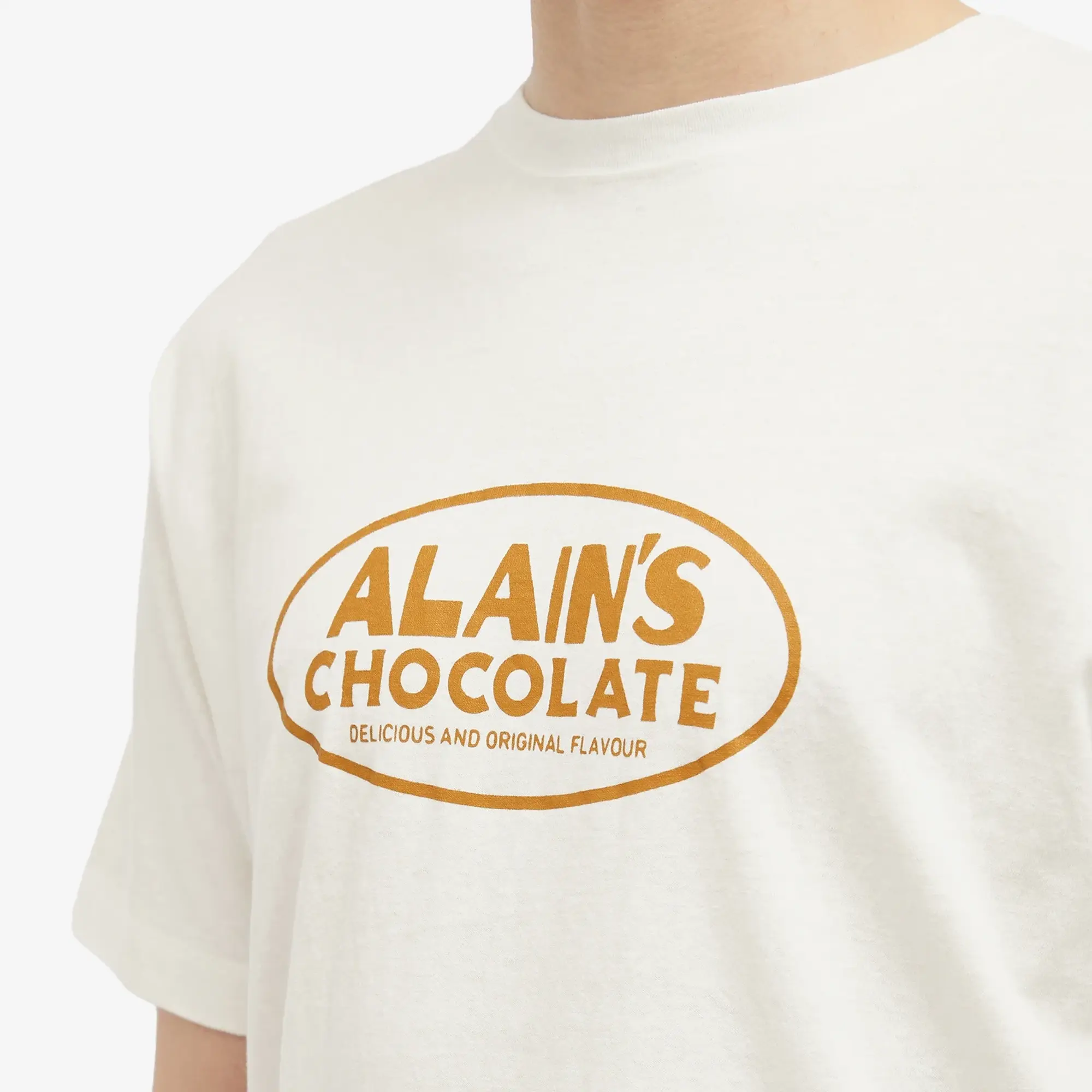 Ordinary Fits Men's Alain Printed T-Shirt Off-White