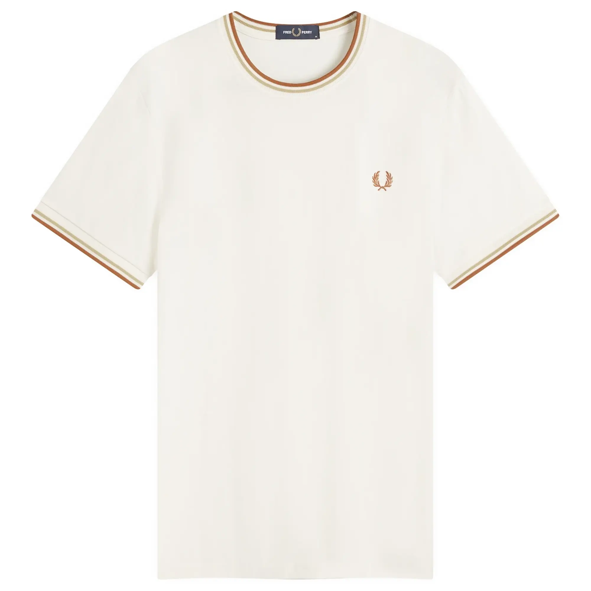 Fred Perry Twin Tipped T-Shirt In Off White