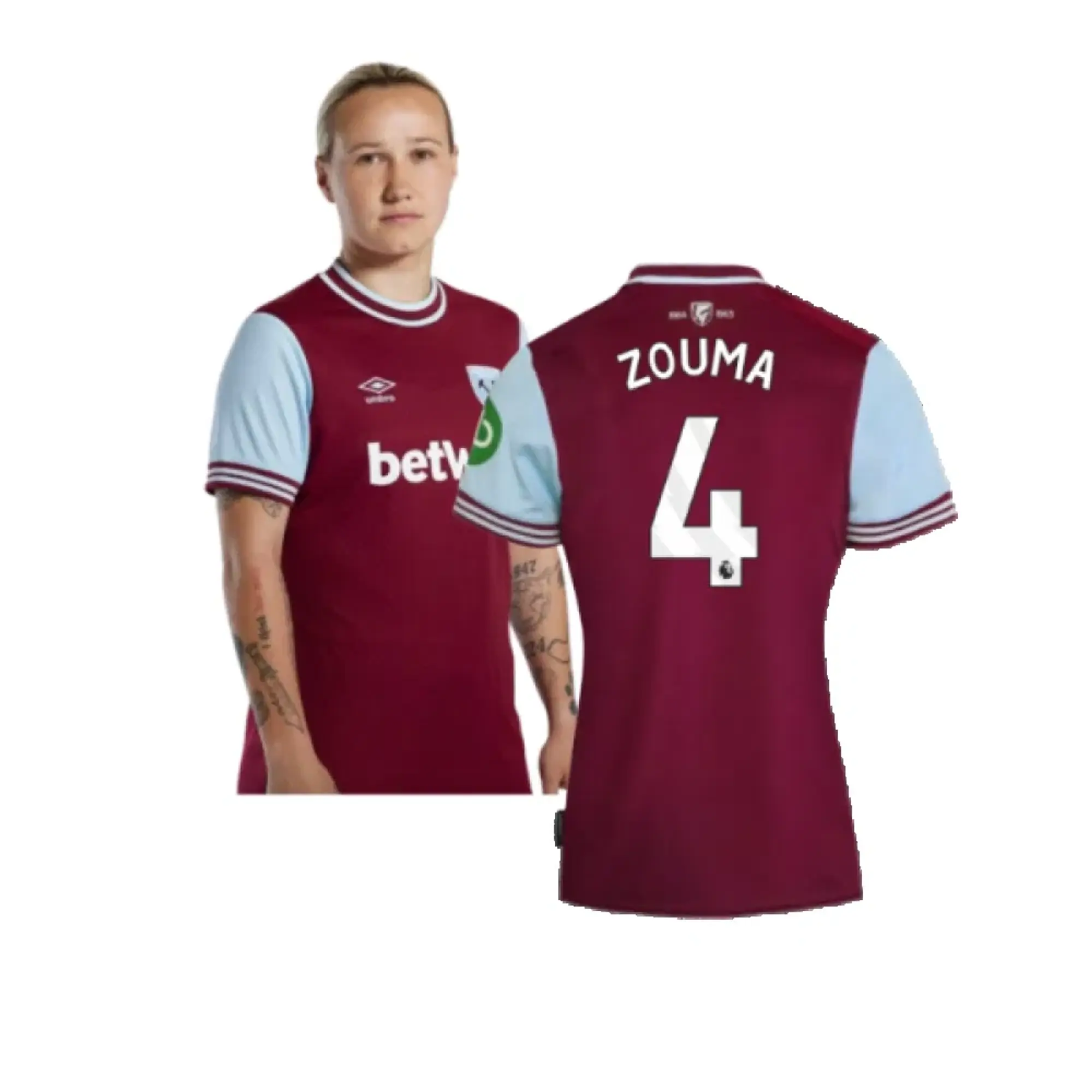 Umbro West Ham United Womens SS Home Shirt 2024/25