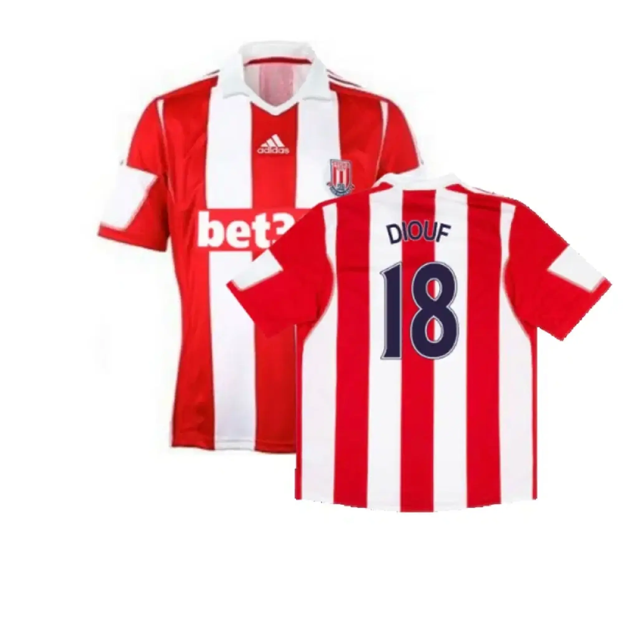 adidas Stoke City Mens SS Home Shirt 2013/14