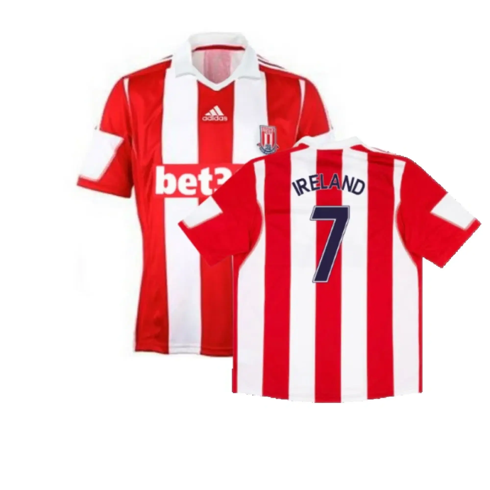 adidas Stoke City Mens SS Home Shirt 2013/14