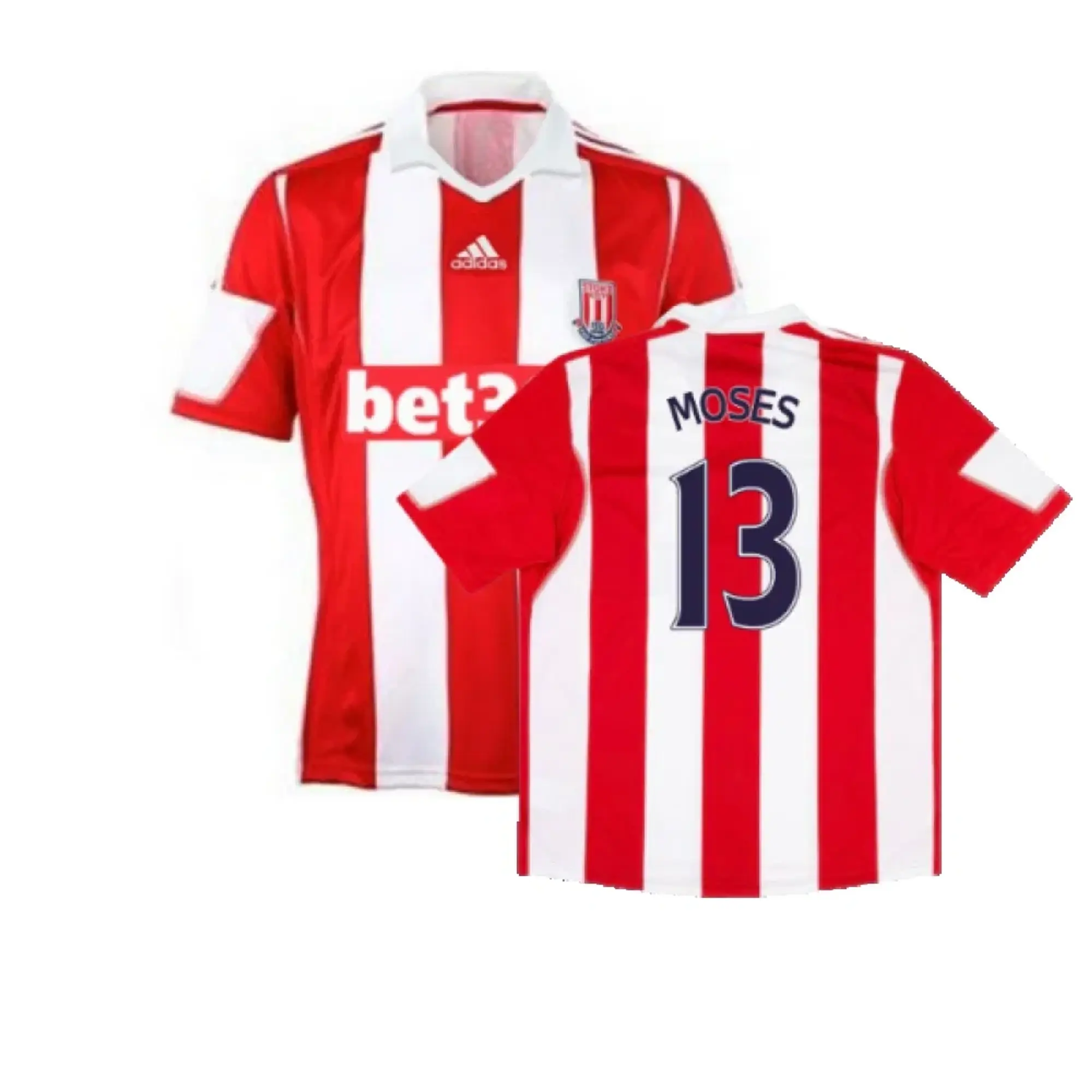 adidas Stoke City Mens SS Home Shirt 2013/14