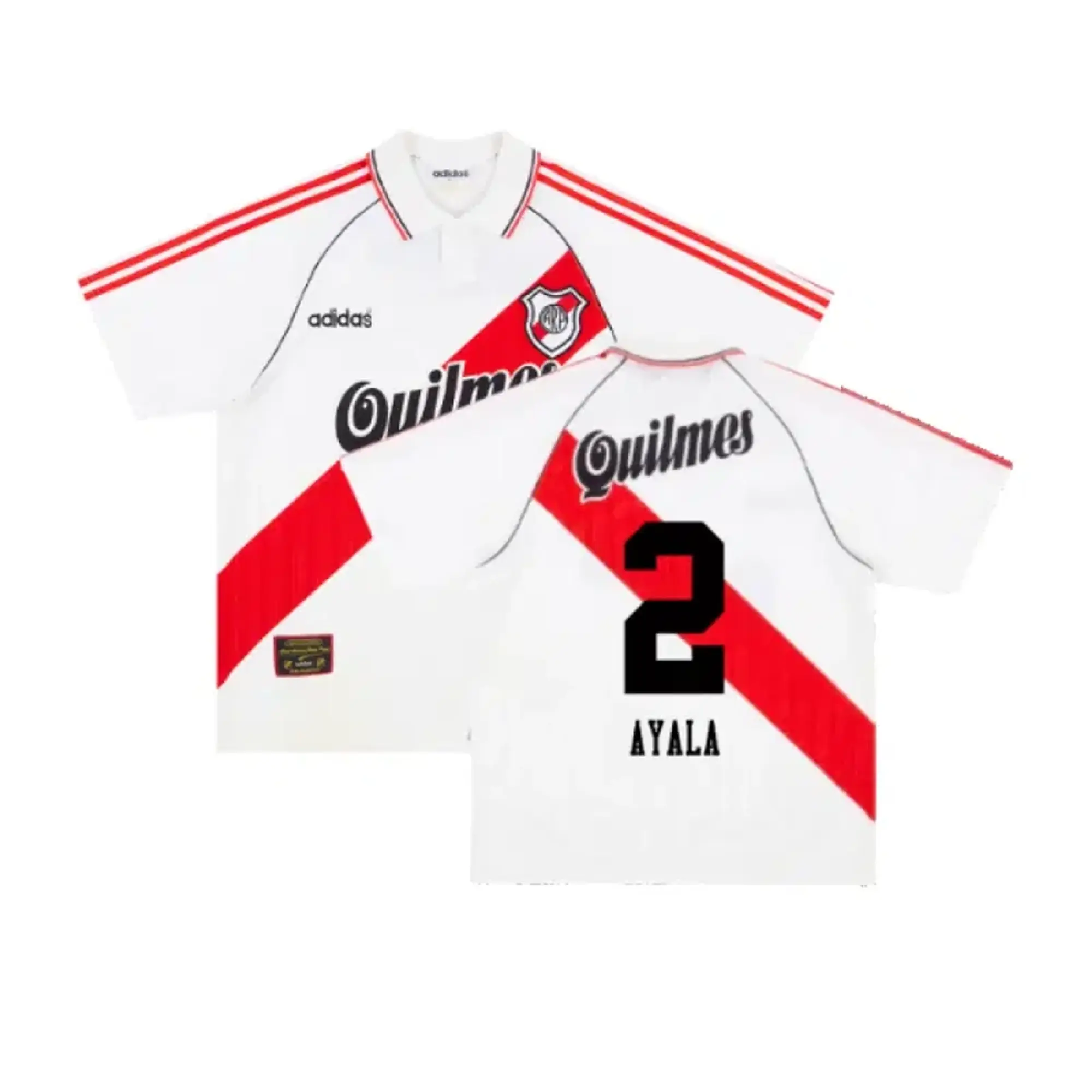 adidas River Plate Mens SS Home Shirt 1995/96