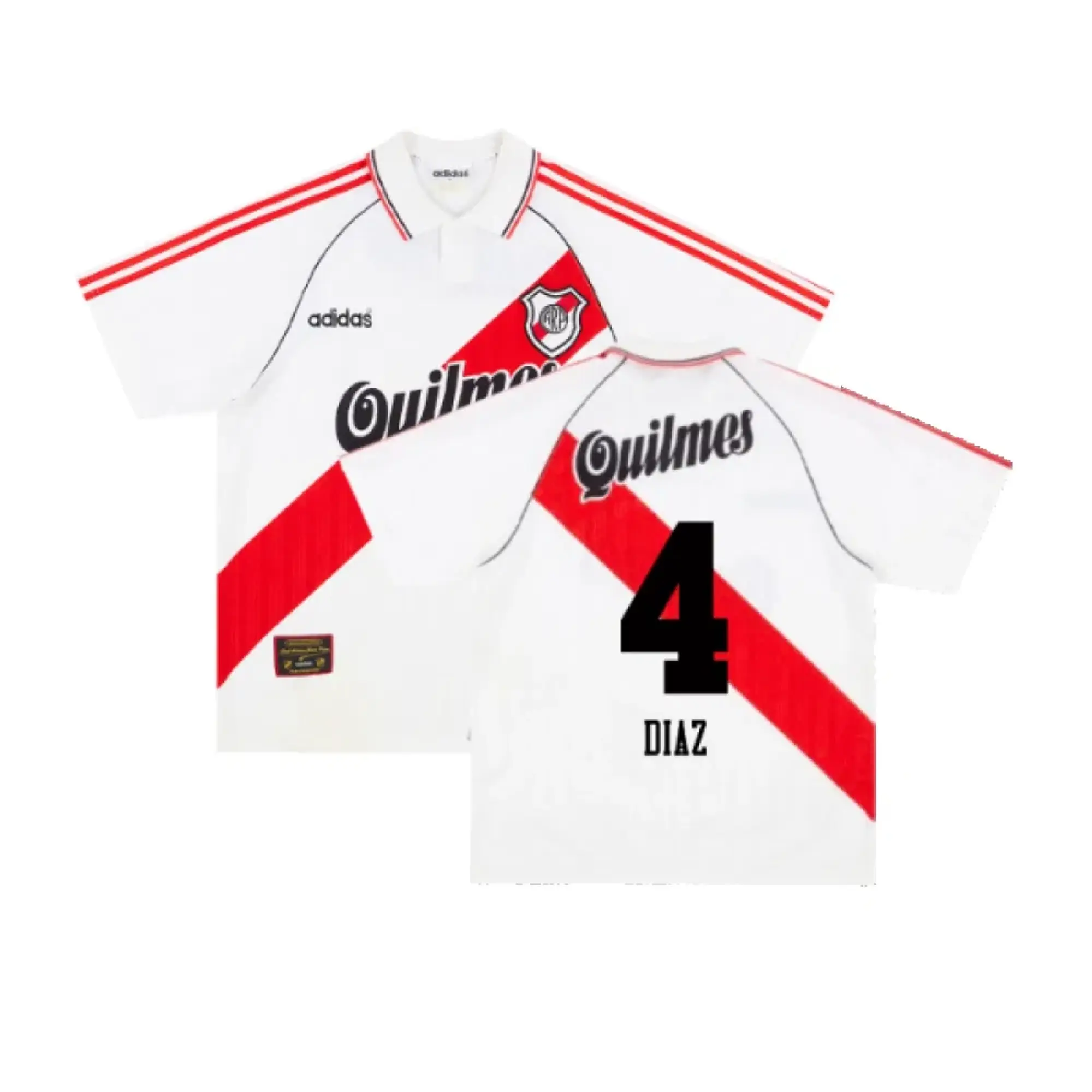 adidas River Plate Mens SS Home Shirt 1995/96