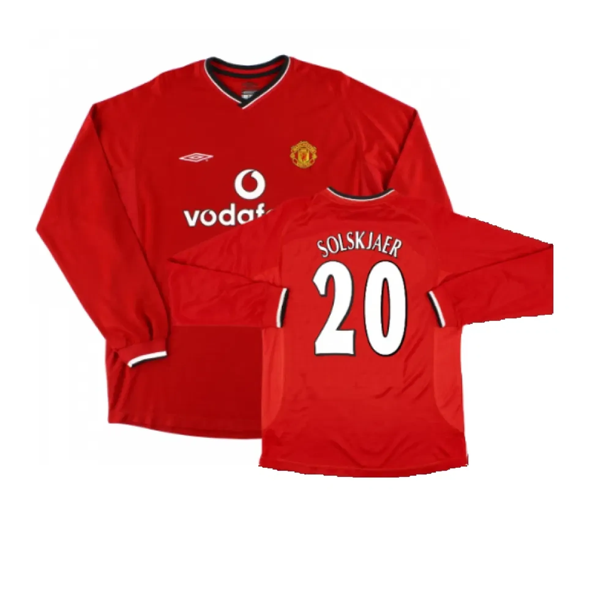 Umbro Manchester United Mens LS Home Shirt 2000/02 | 6zR0su-437792