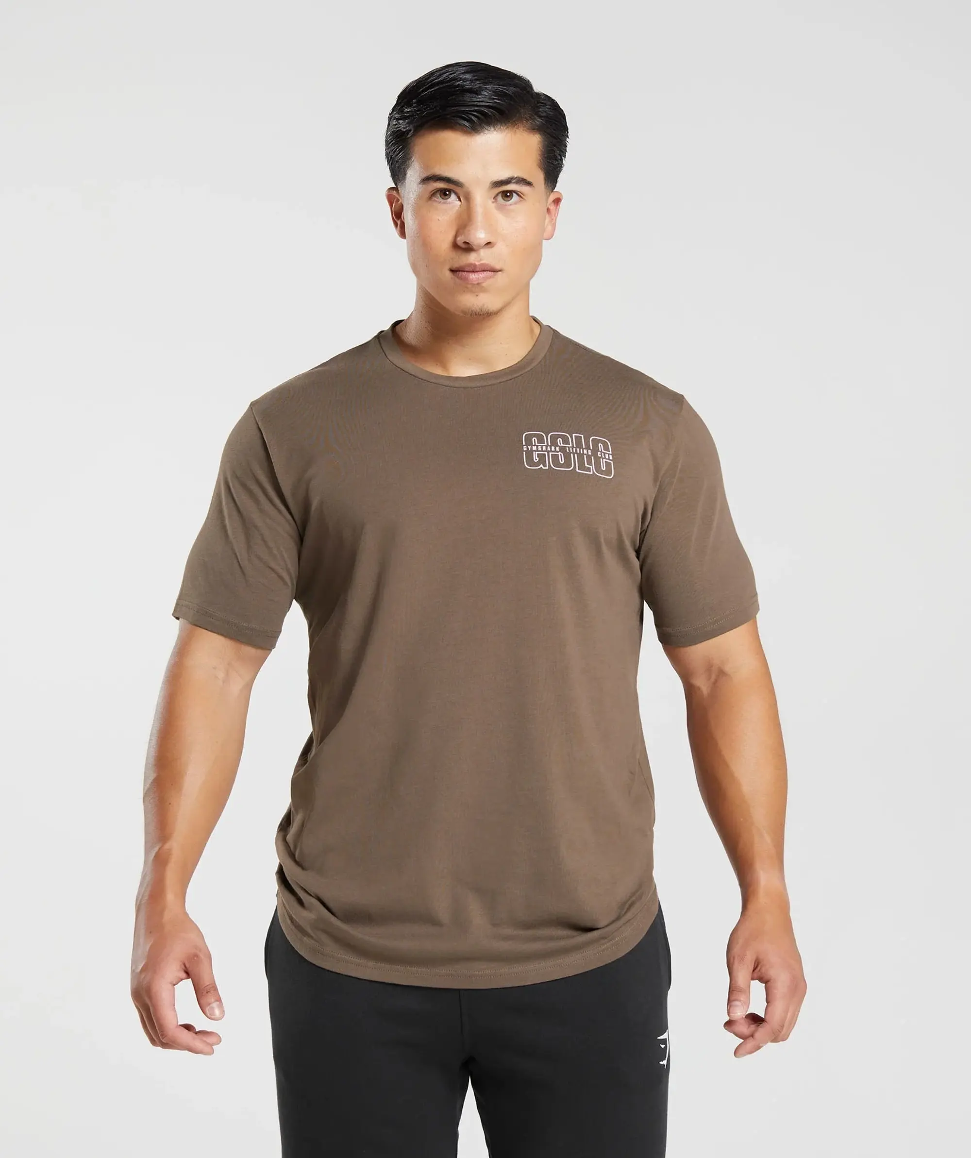 Gymshark Lifting Club T-Shirt - Penny Brown