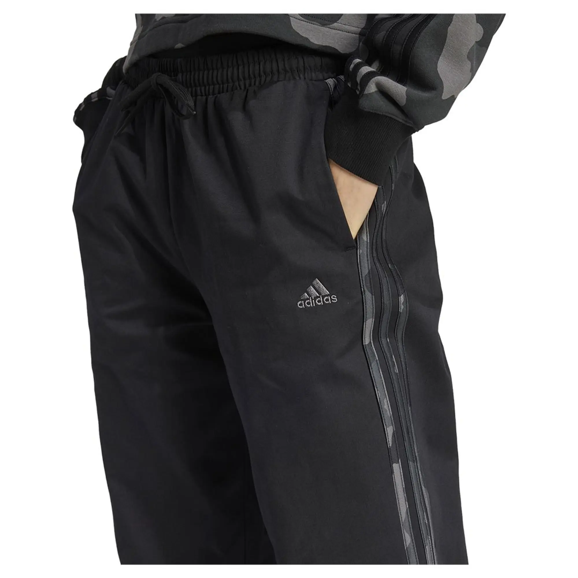 Adidas Essentials Camo Print 3 Stripes Twill Pants