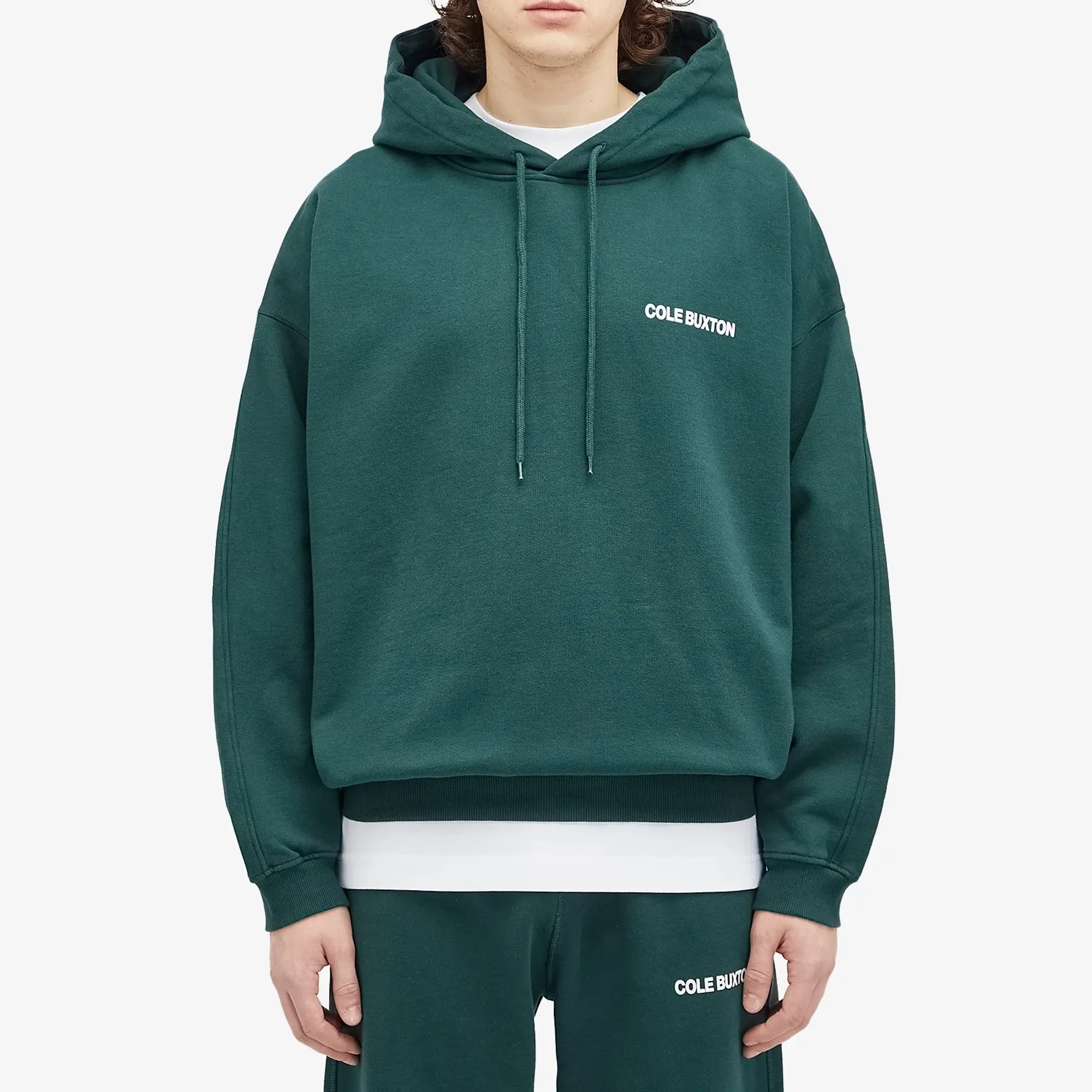 Cole Buxton Men's Sportswear Hoodie Forest Green