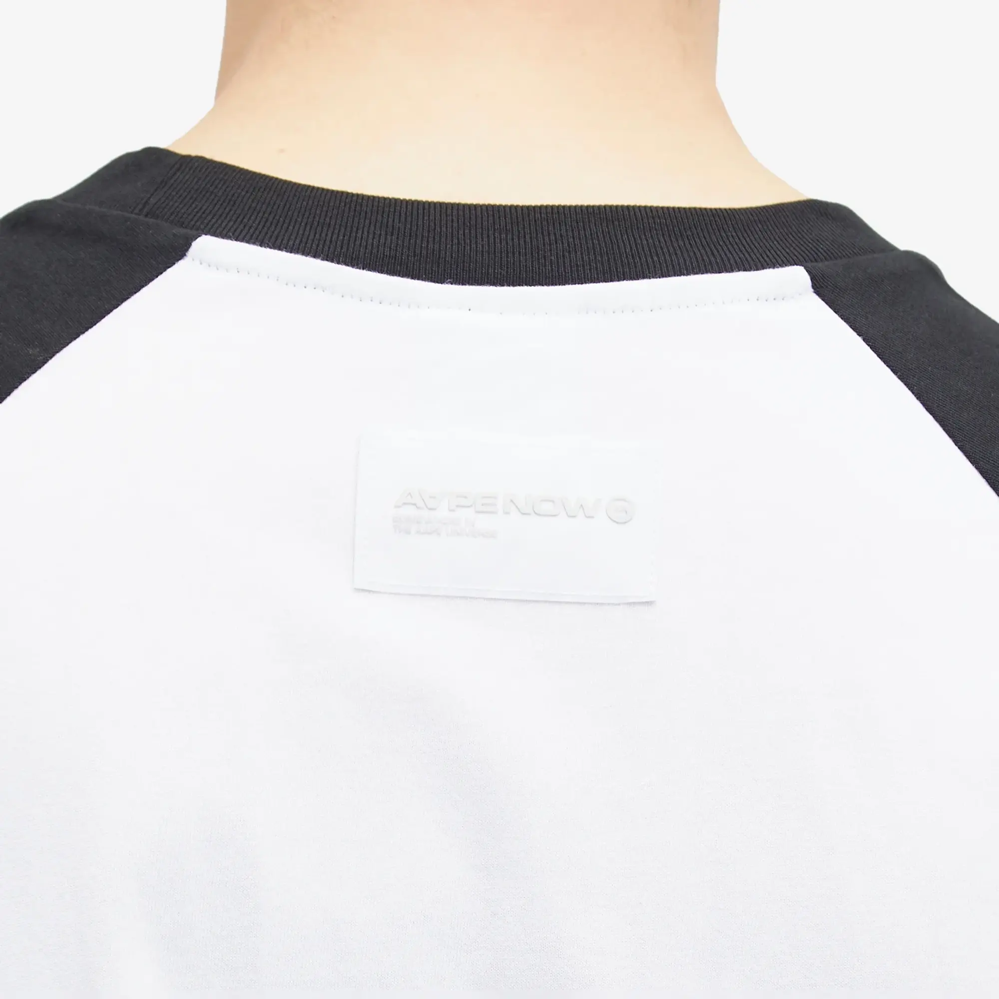 A Bathing Ape AAPE Now Raglan Long Sleeve T-Shirt Black