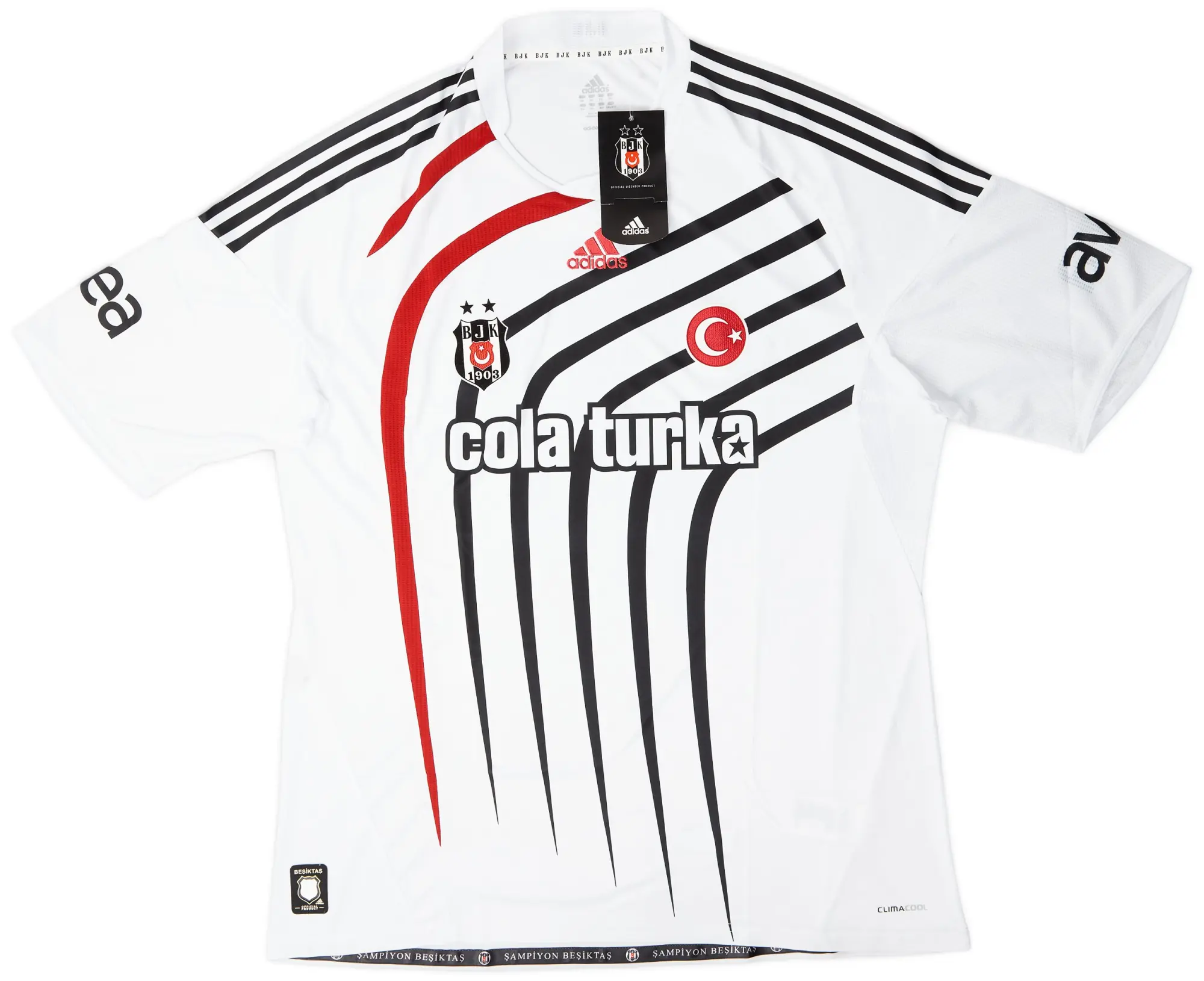 adidas 2009-10 Besiktas Home Shirt (XXL)