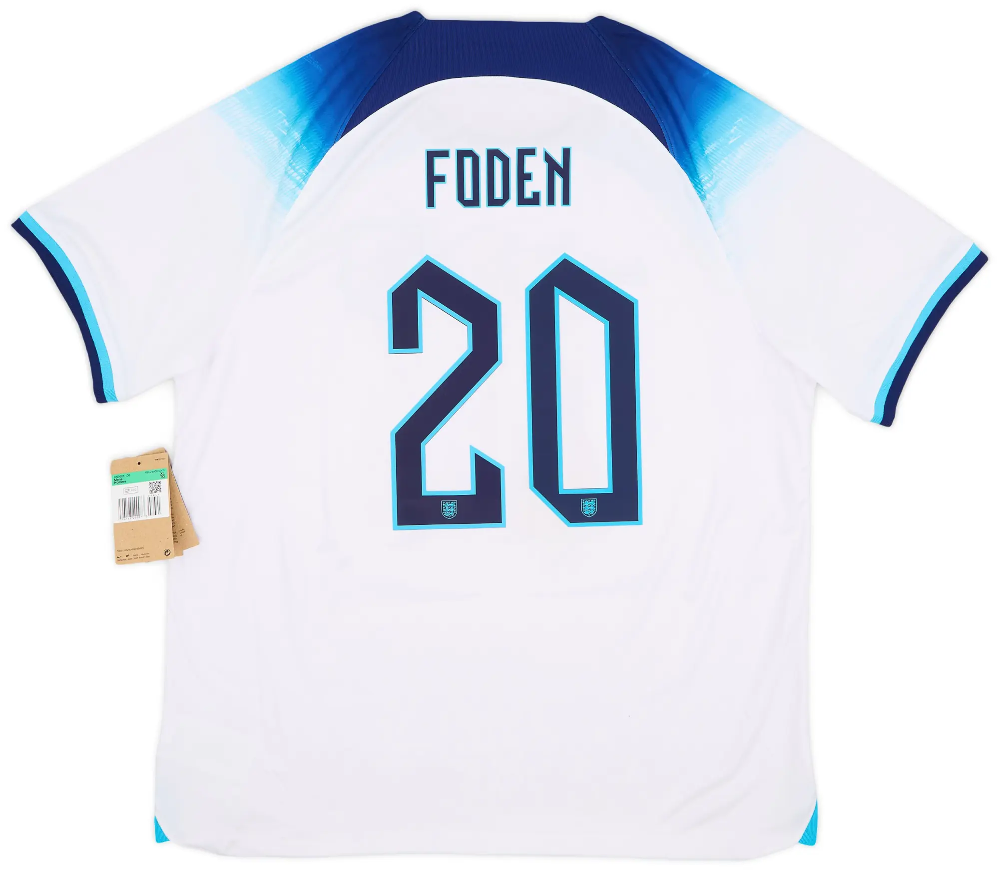 Nike 2022-23 England Home Shirt Foden #20 (XL)