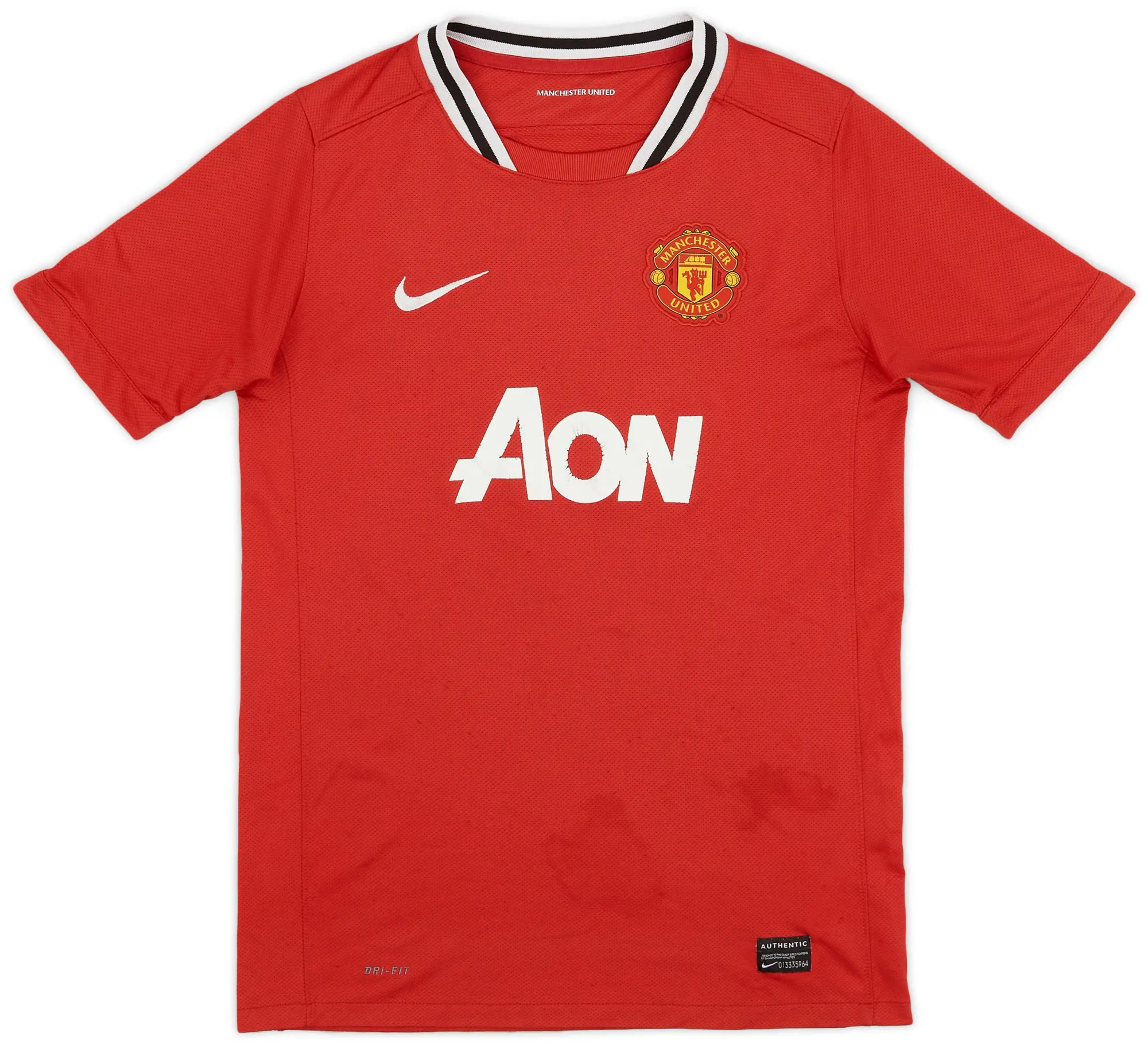 Nike 2011-12 Manchester United Home Shirt J.S. Park #13 - 6/10 - (L)