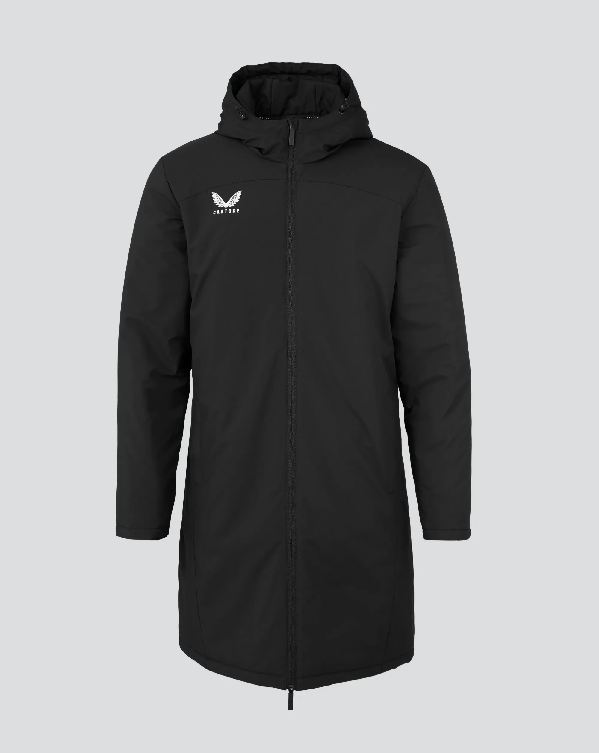 Castore Mens Long Length Bench Jacket - Caviar