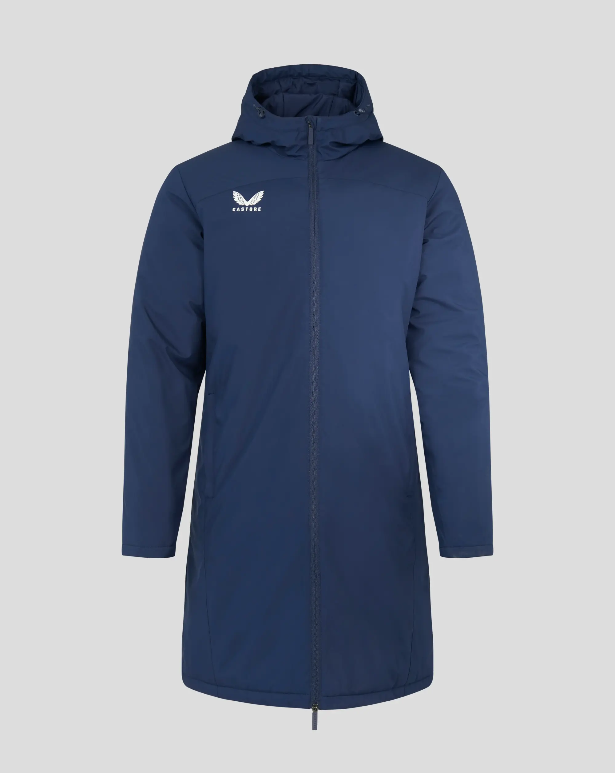 Castore Mens Long Length Bench Jacket - Caviar