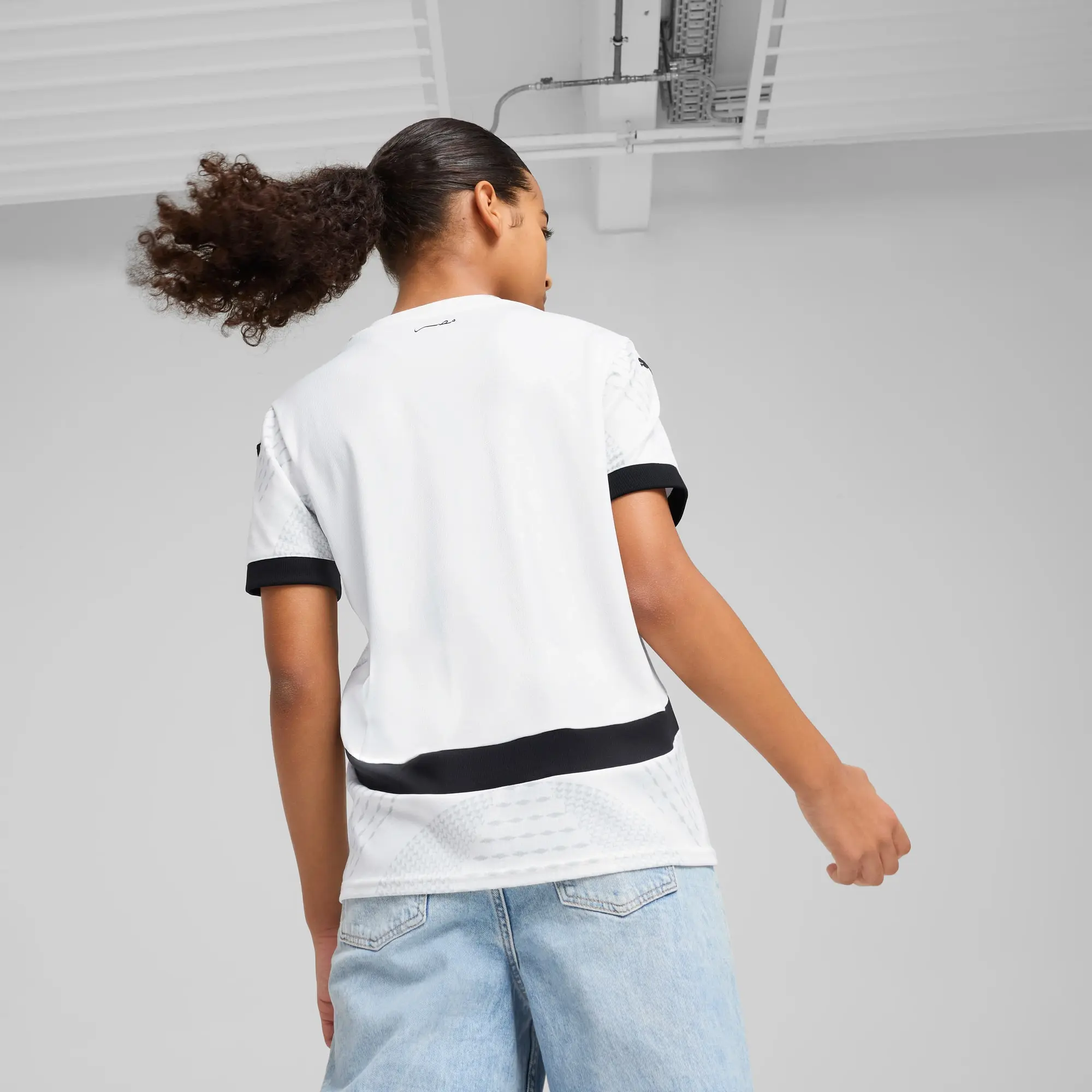 PUMA Eygpt 2025 Away Shirt Junior - White - Kids
