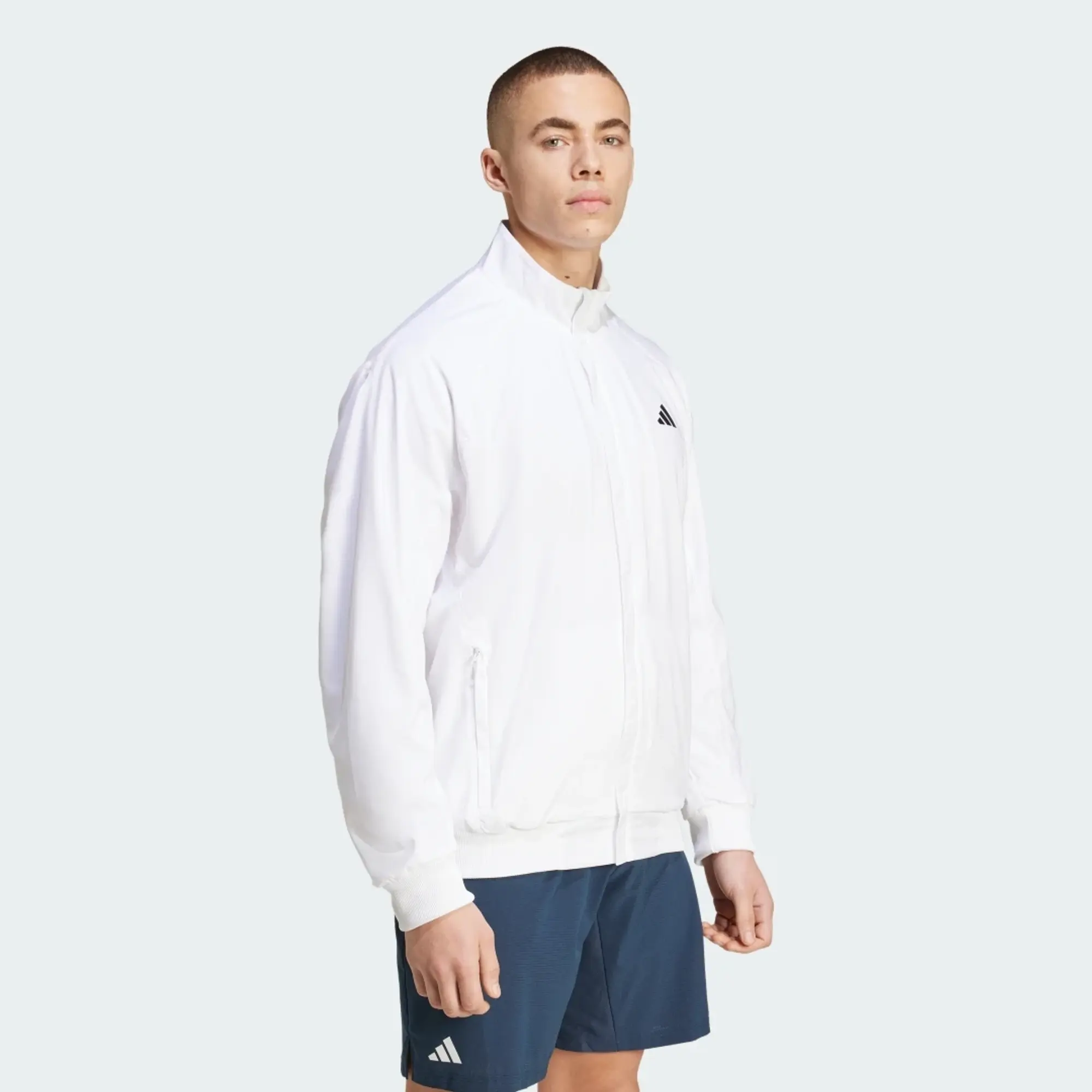 Adidas Tennis Walk-On Jacket In White