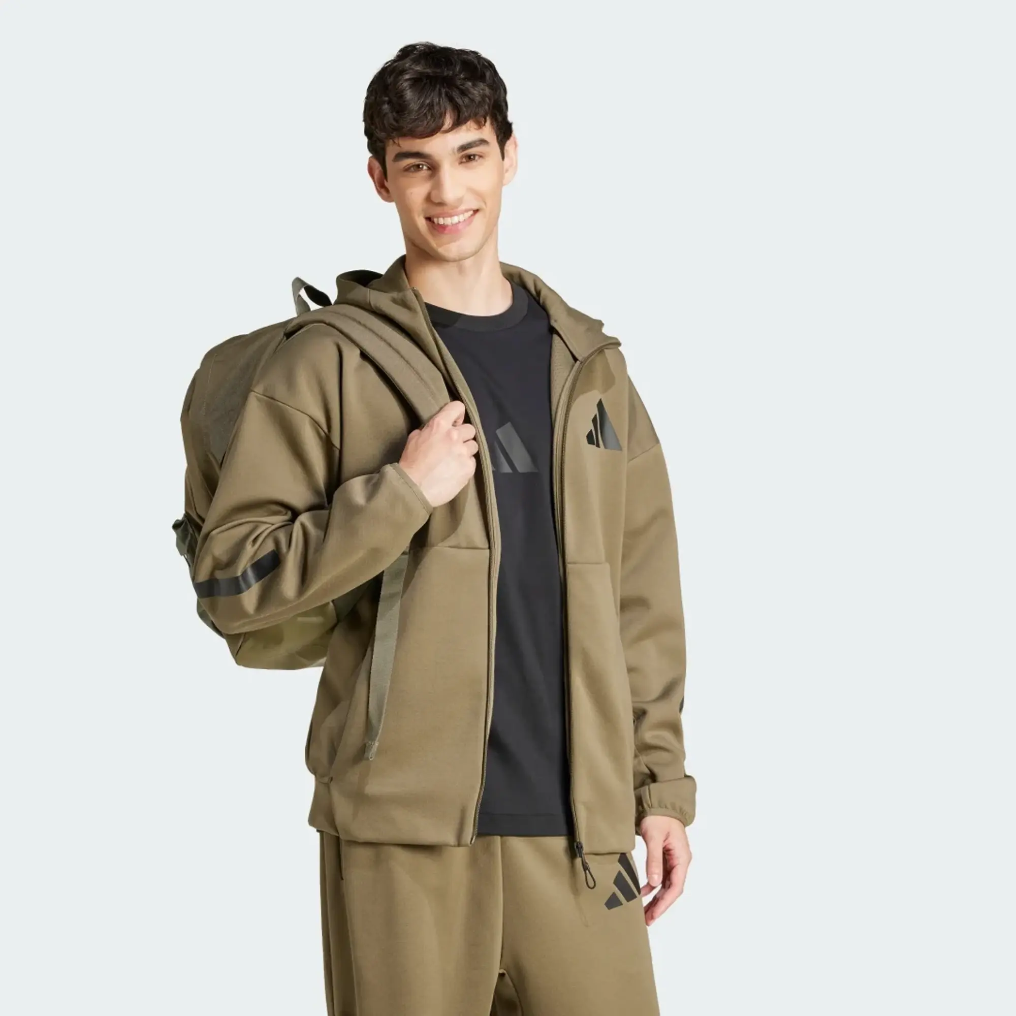 adidas Men Z.N.E. Full Zip Hooded Track Jacket