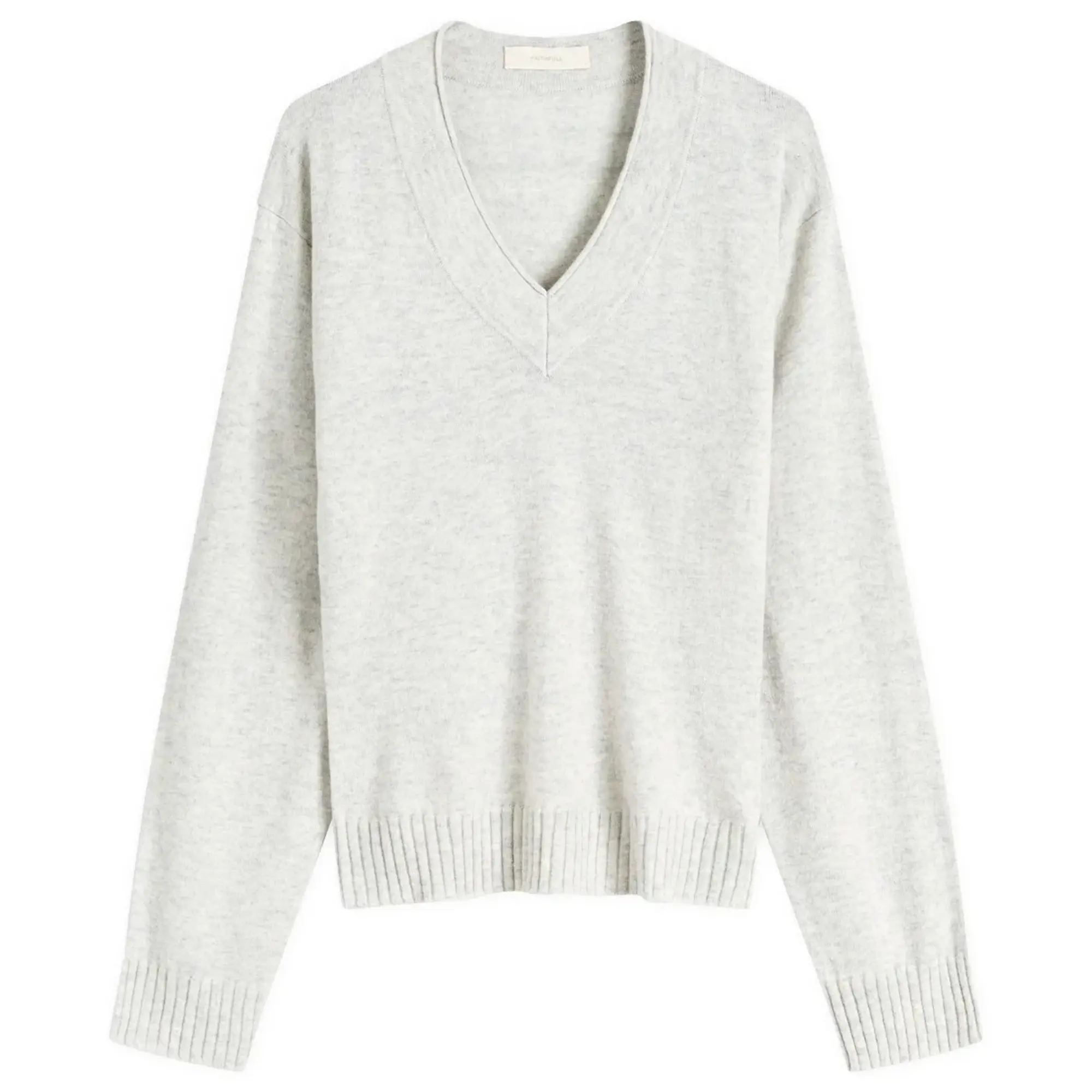 Faithfull The Brand Women's Frederikke Cashmere Sweater Grey Marle
