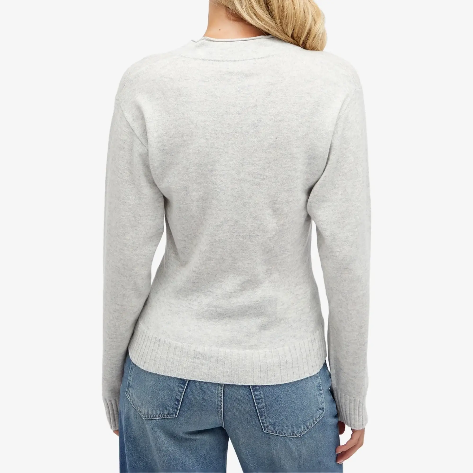 Faithfull The Brand Women's Frederikke Cashmere Sweater Grey Marle