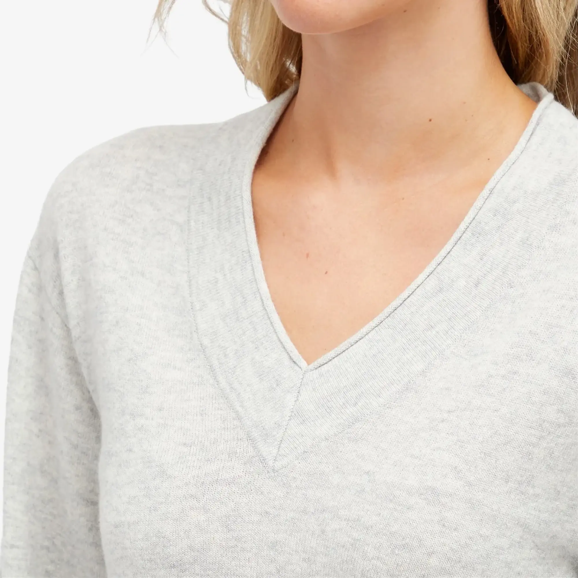 Faithfull The Brand Women's Frederikke Cashmere Sweater Grey Marle