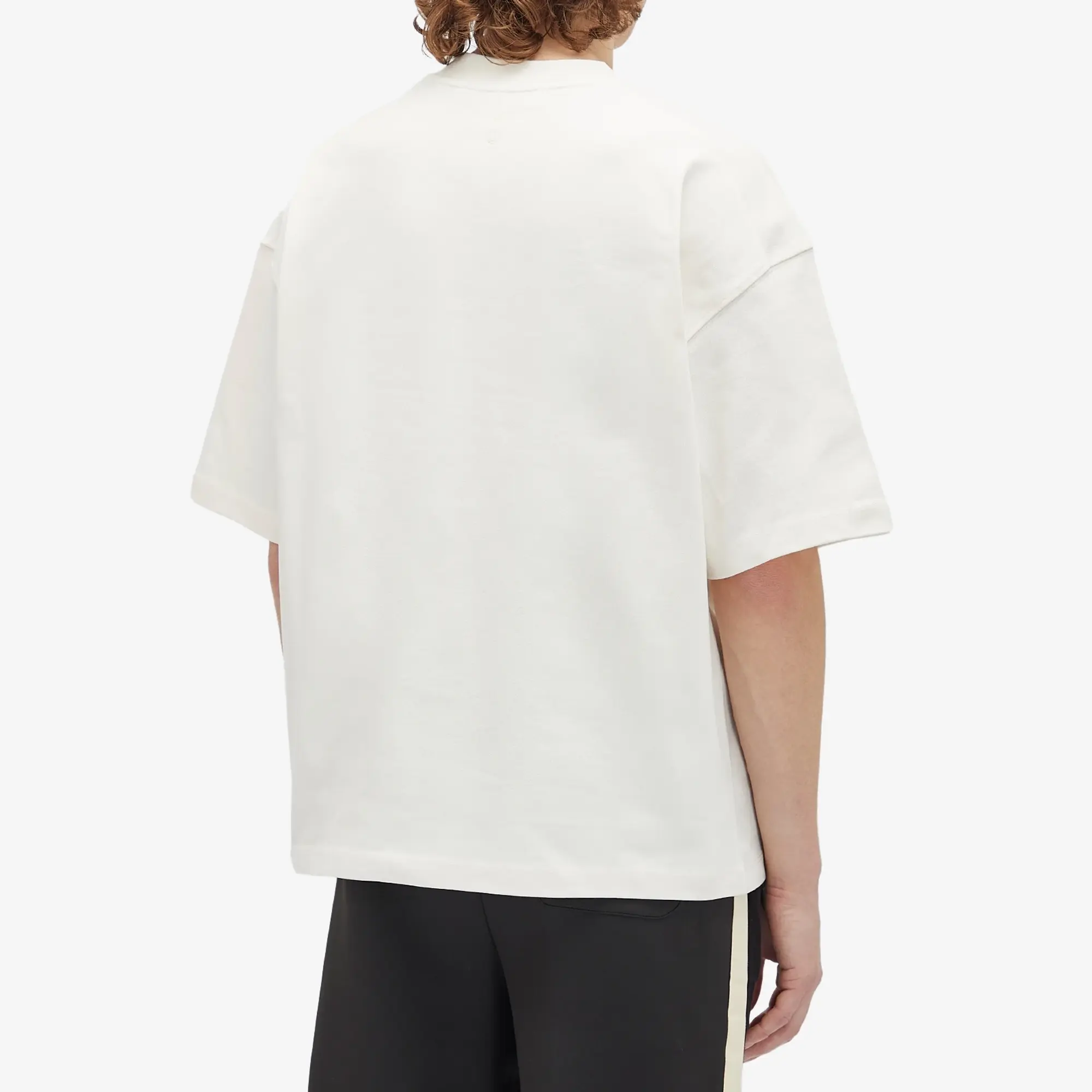 about:blank Men's Block T-Shirt Oat/Black