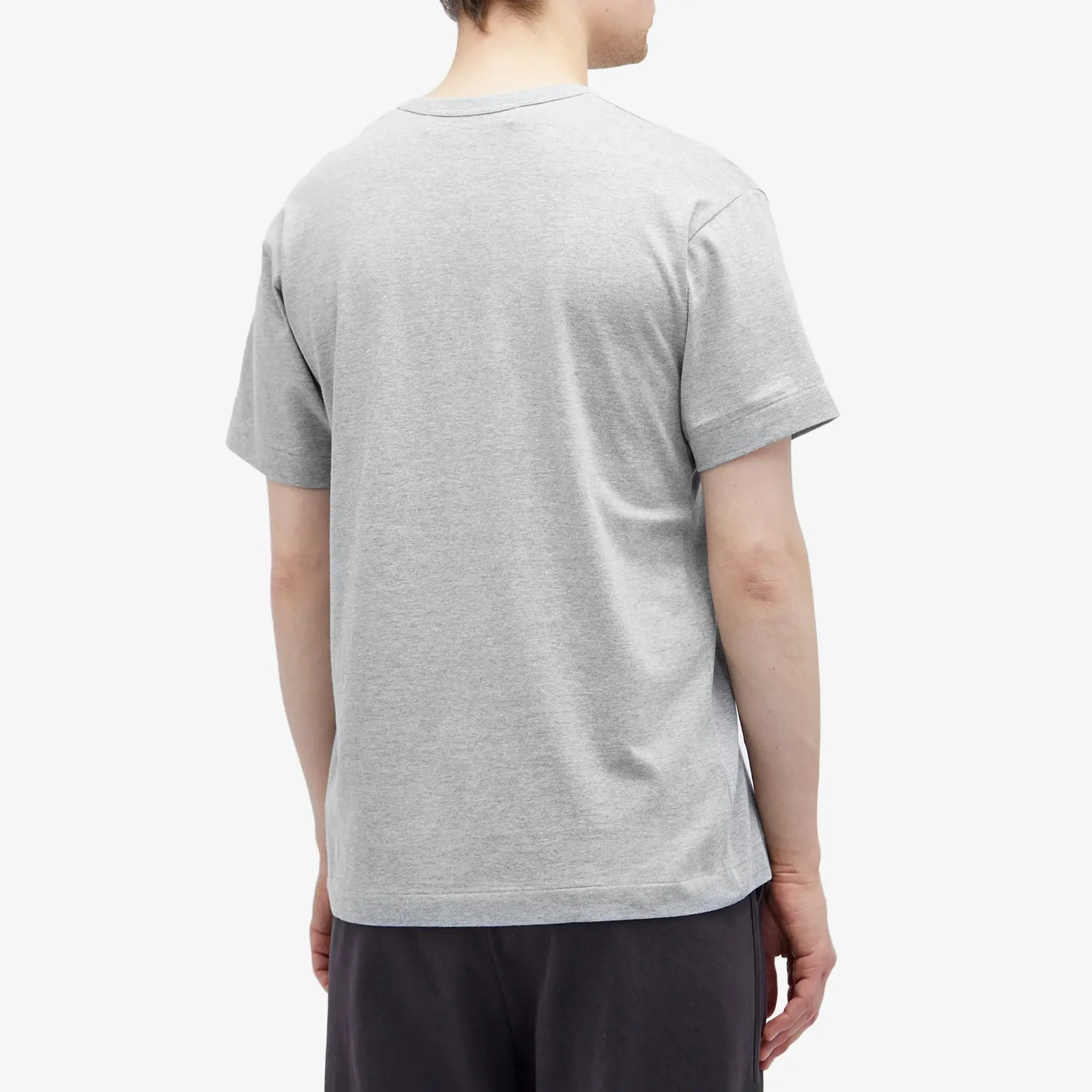 Comme des Garçons Play Men's Double Heart T-Shirt Grey