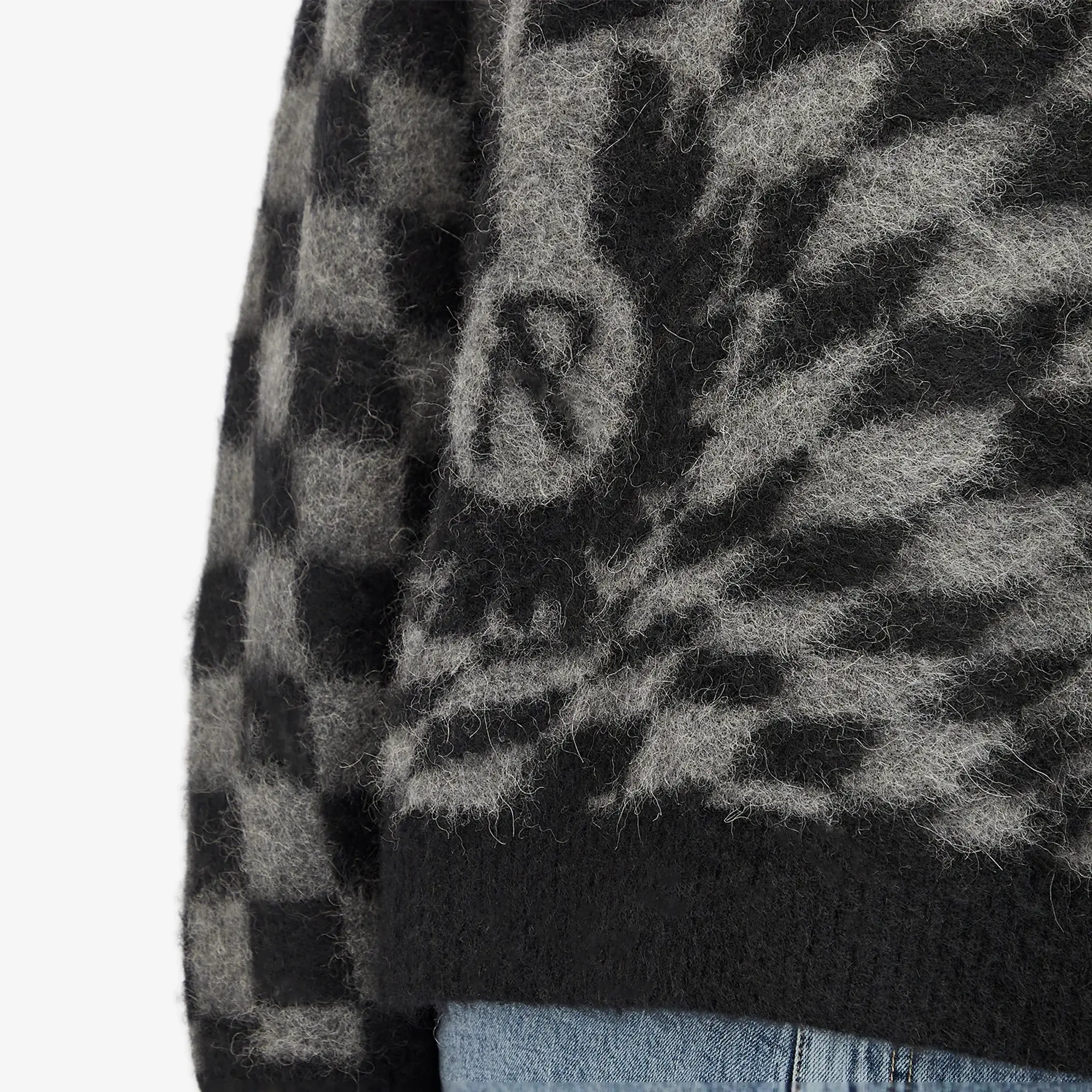 Represent Men's x Belstaff Checkerboard Knit Sweater Shadow