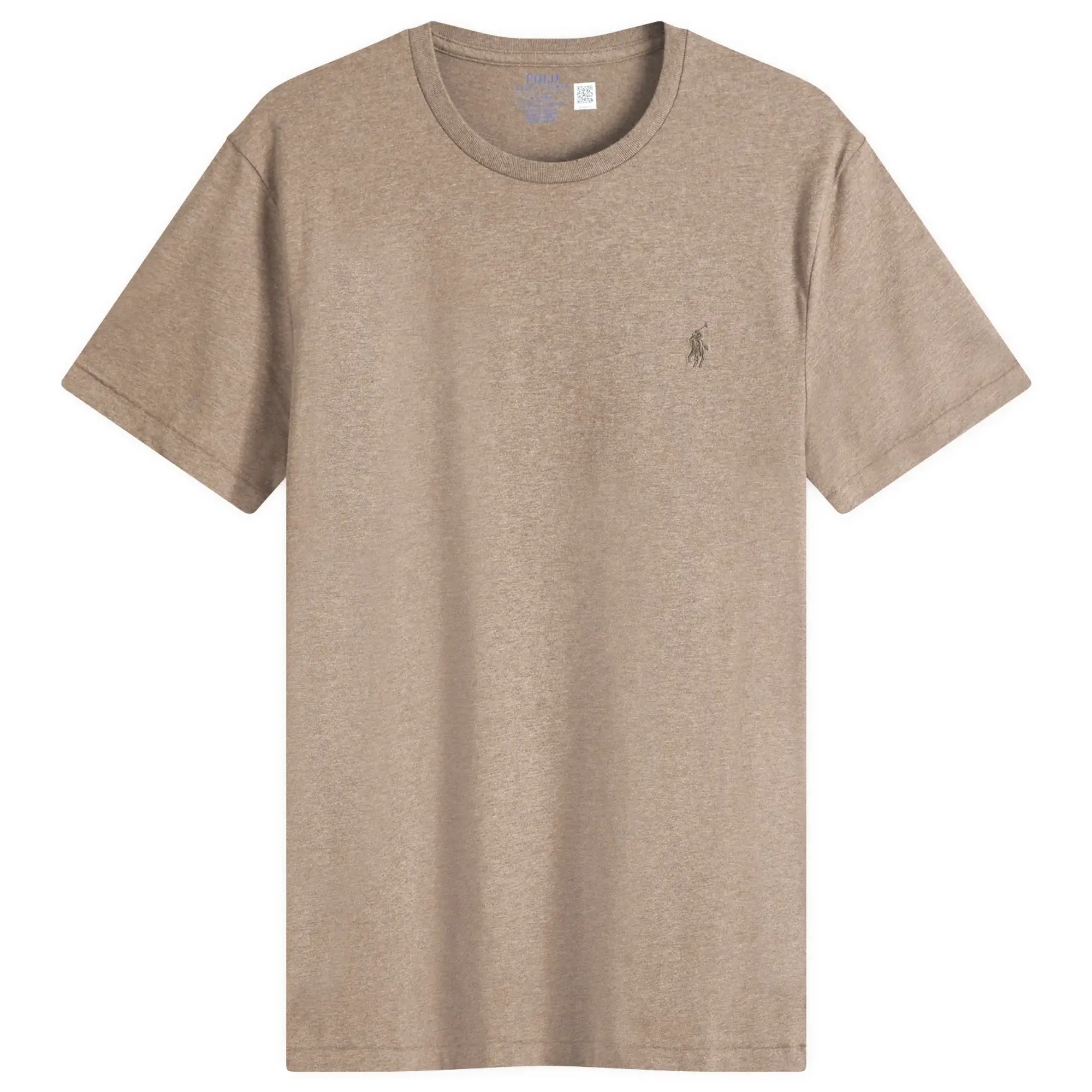 Polo Ralph Lauren Icon Logo T-Shirt In Brown Marl