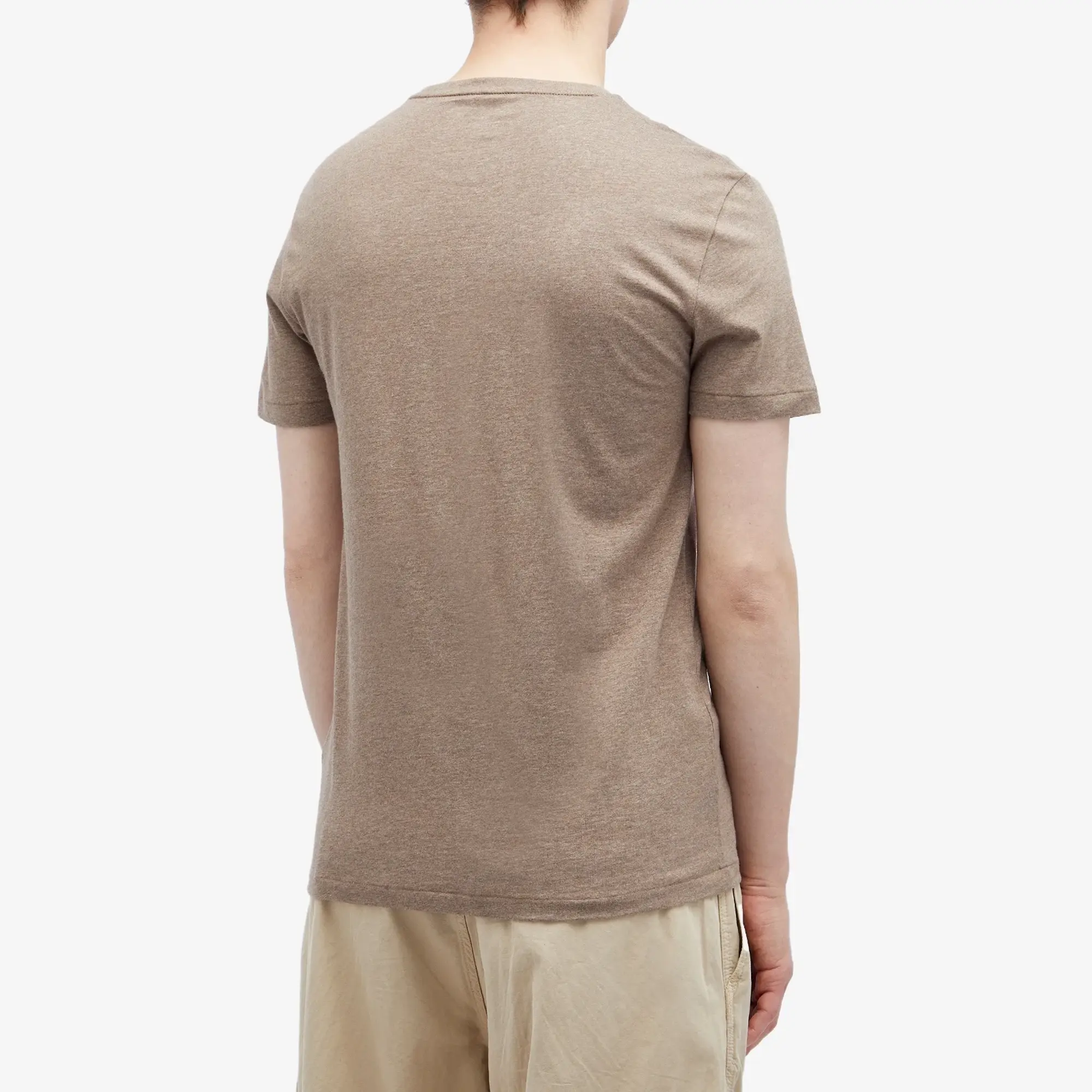 Polo Ralph Lauren Icon Logo T-Shirt In Brown Marl