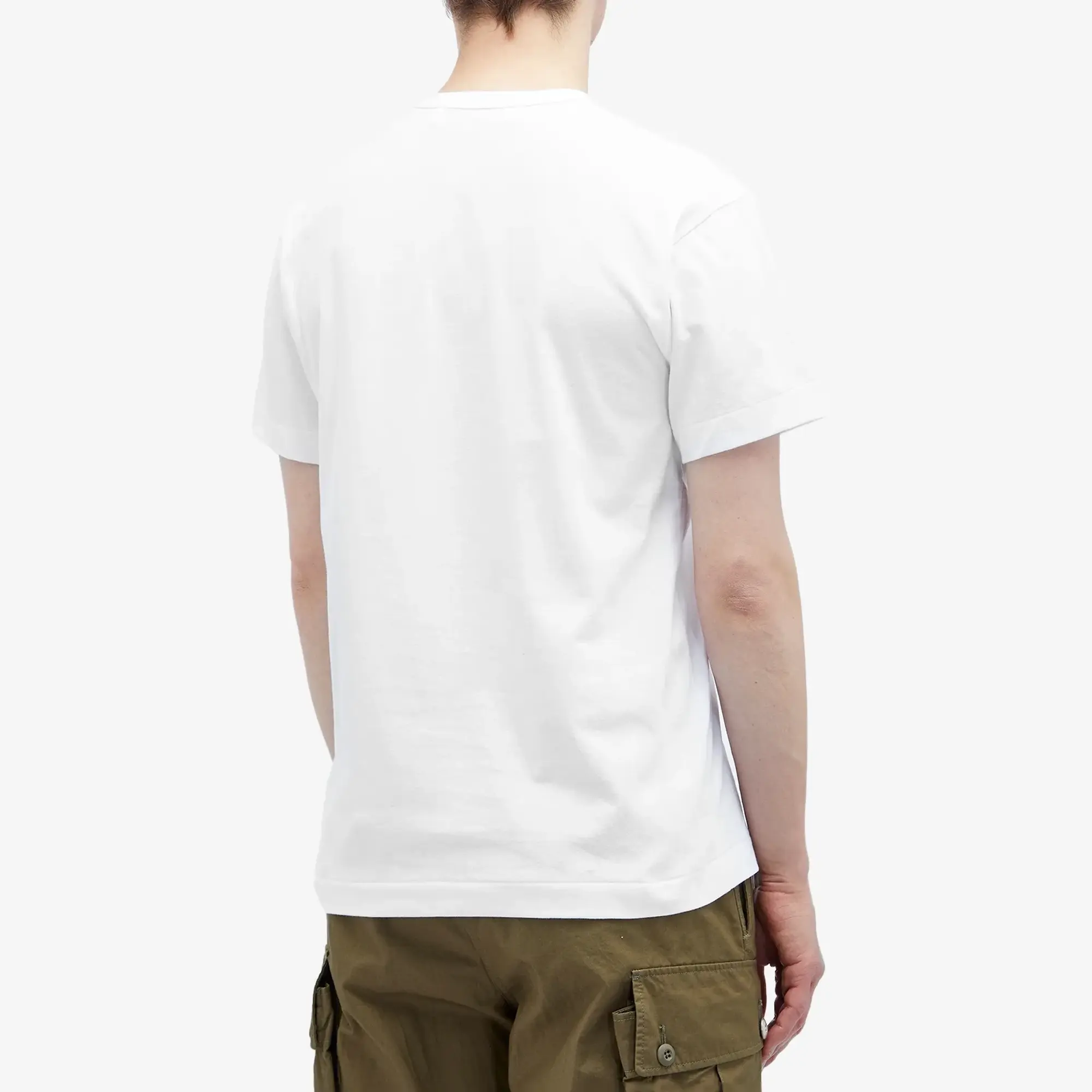 Comme des Garçons Play Men's Basic Logo T-Shirt White/Black