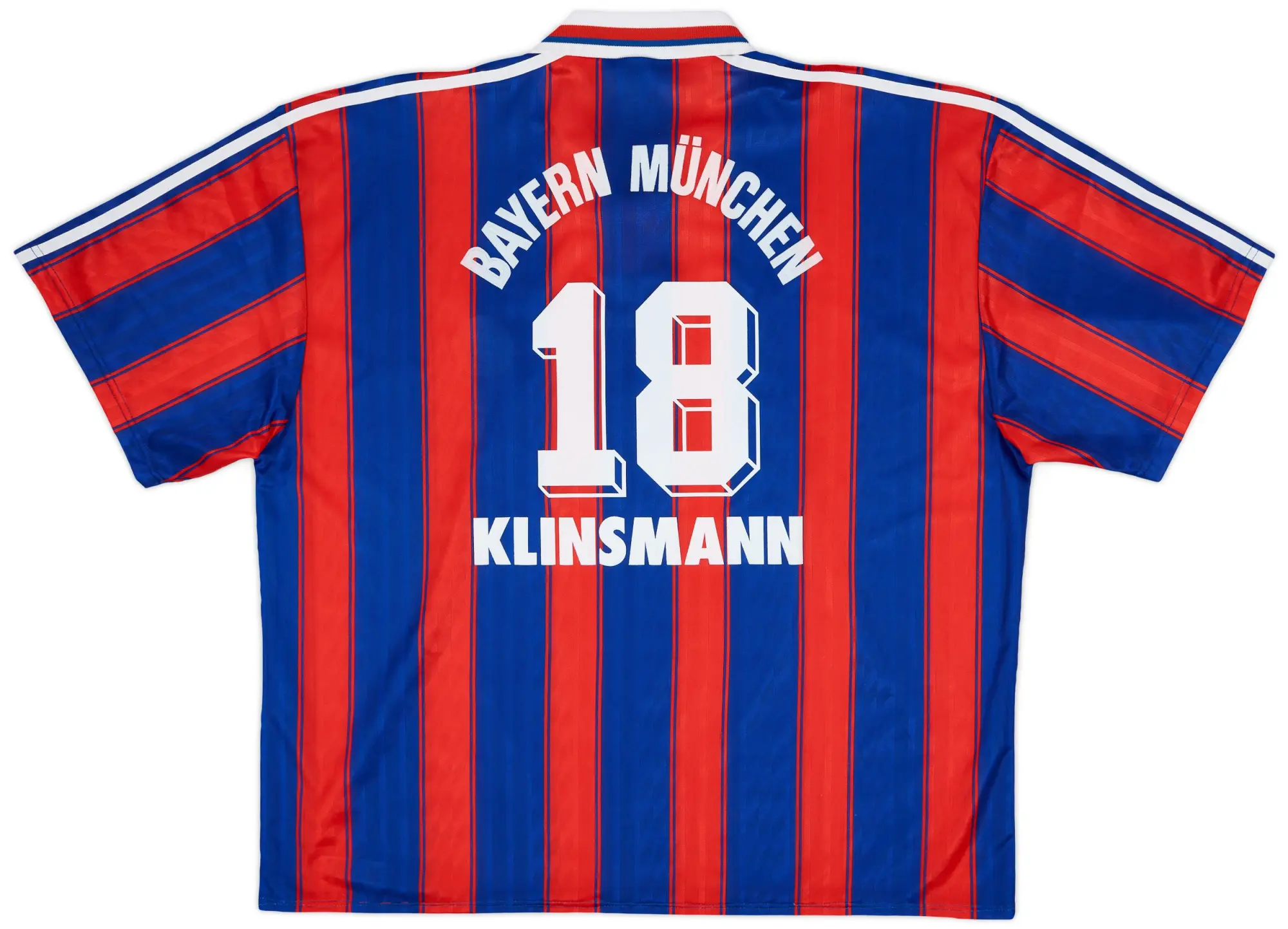 adidas 1995-97 Bayern Munich Home Shirt Klinsmann #18 - 7/10 - (XXL)
