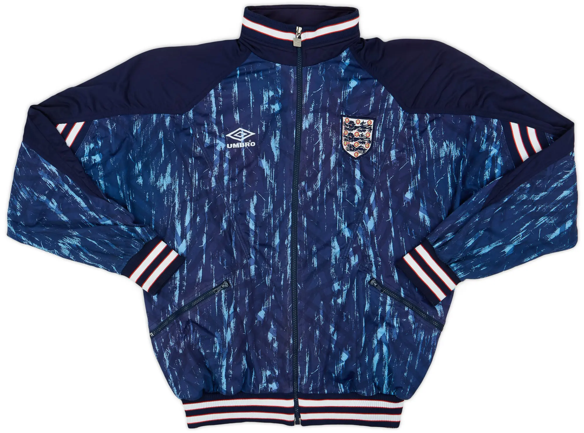 1993-95 England Umbro Track Jacket - 9/10 - (XL)