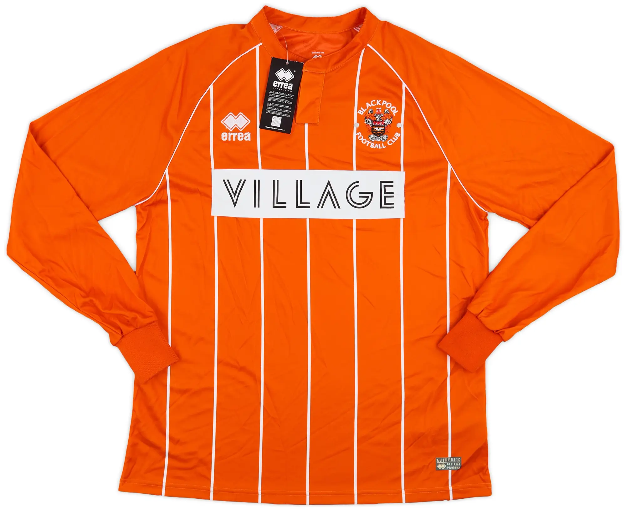 Errea 2015-16 Blackpool Home L/S Shirt (XL)