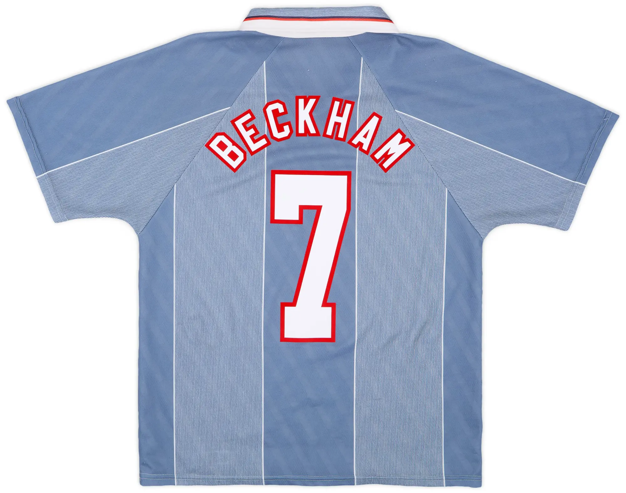 Umbro 1996-97 England Away Shirt Beckham #7 - 8/10 - (M)