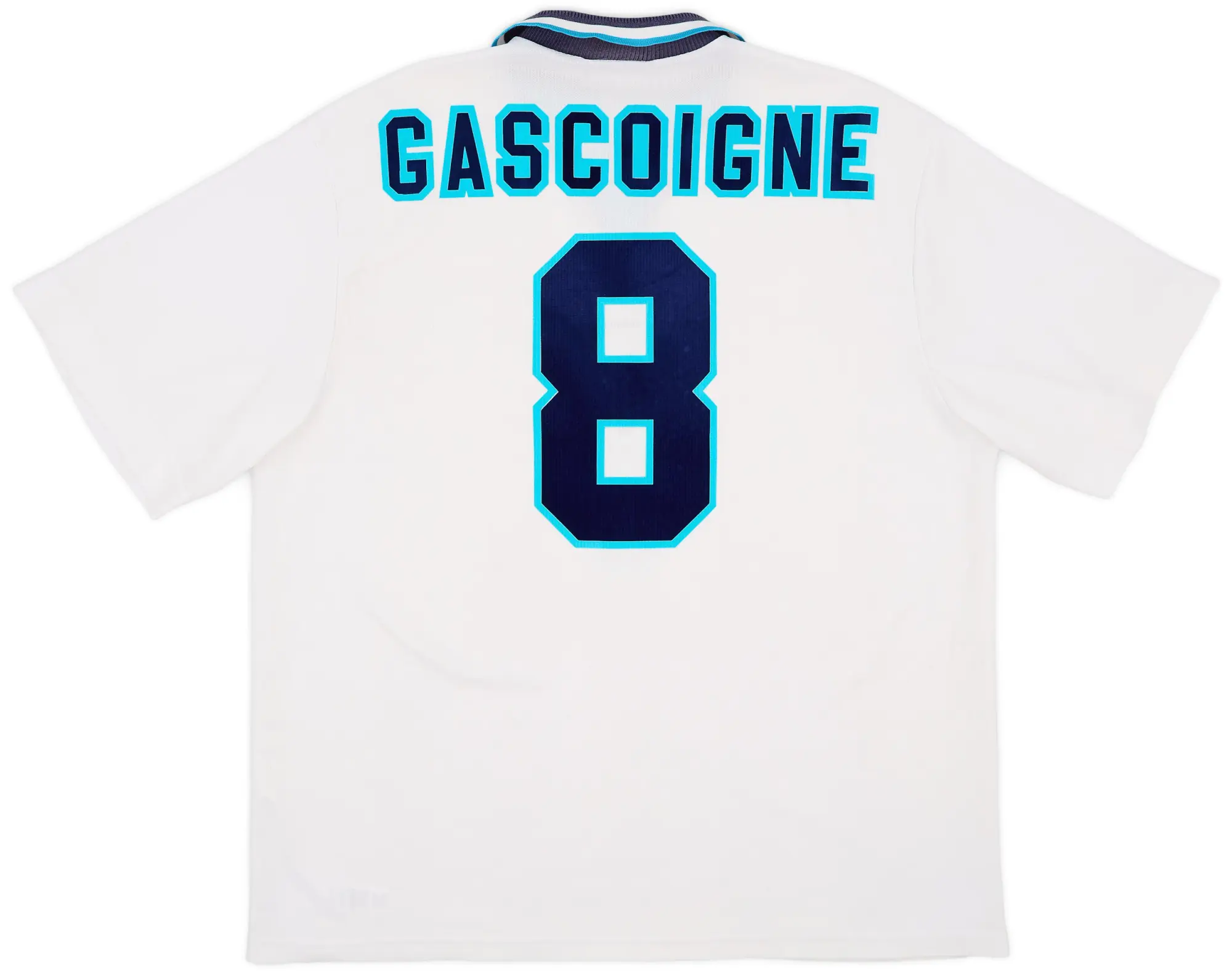 Umbro 1995-97 England Home Shirt Gascoigne #8 - 6/10 - (XXL)